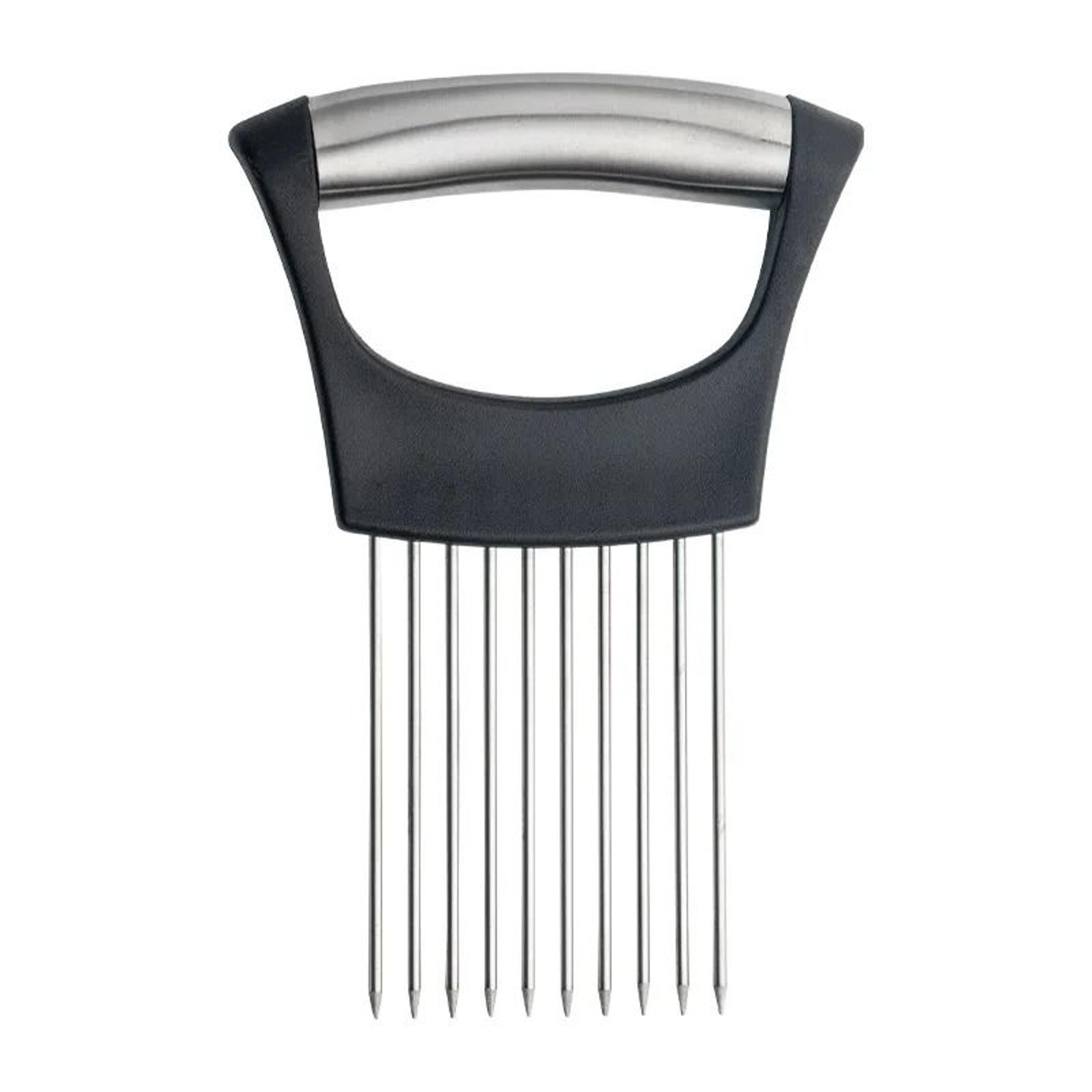 Stainless Steel Onion Slicer Holder  Vegetable Cutting Fork And Food Slicing Guide For Safe Even Ki 7