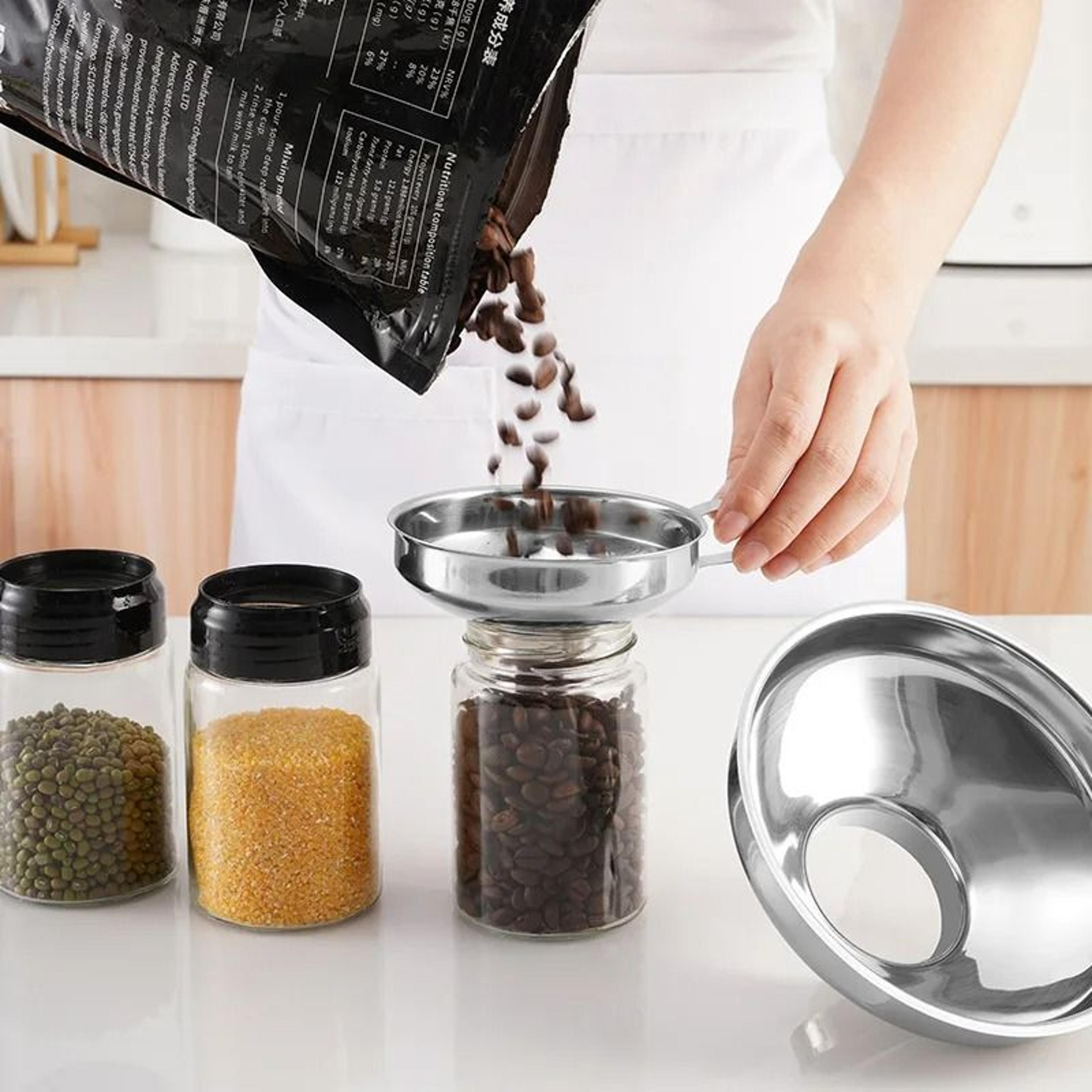 Stainless Steel Wide Mouth Funnel  Multipurpose Kitchen Funnel For Canning Jam Oil And Liquid Trans 2