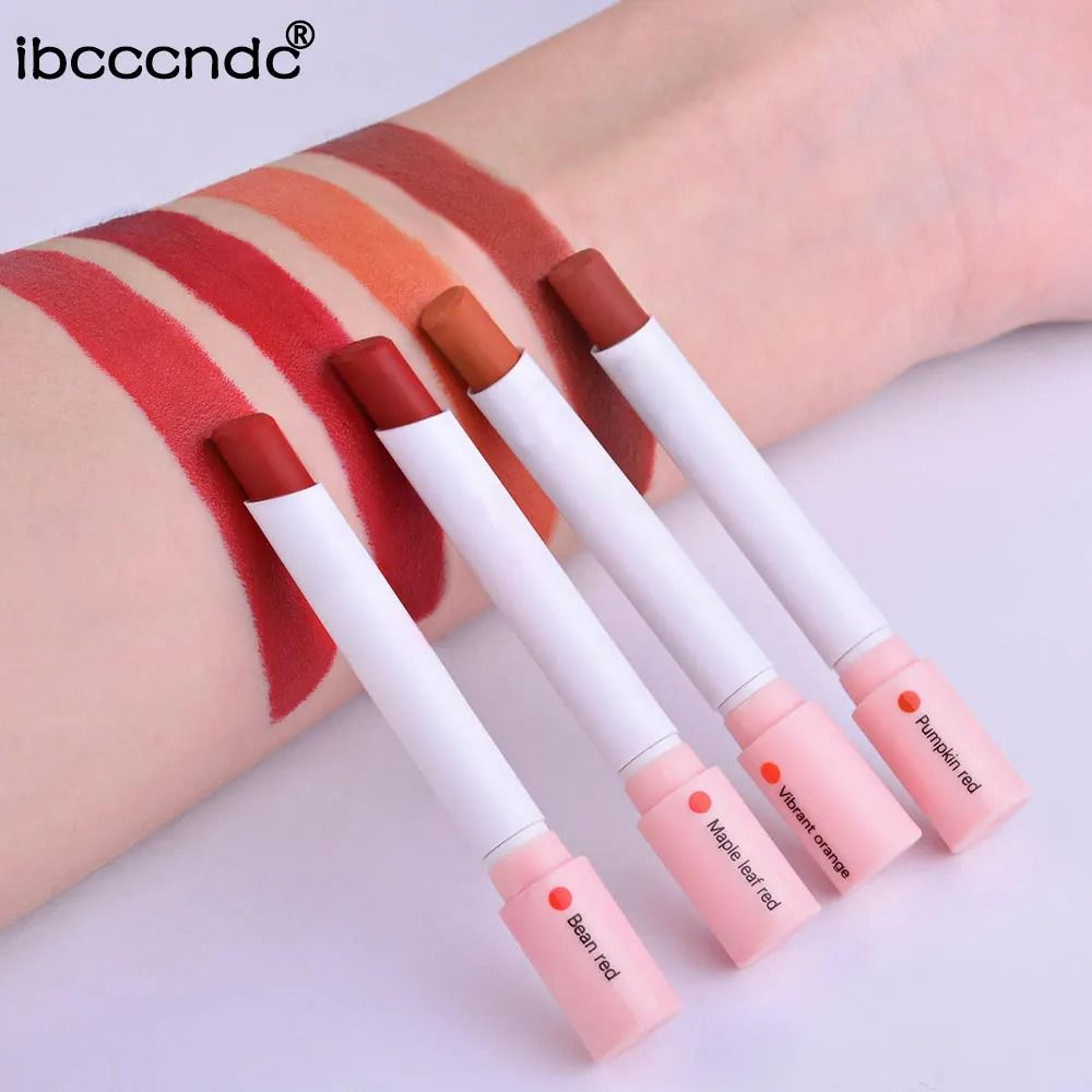 Long Lasting Waterproof Matte Lipstick Set 4 Piece Transparent Finish 5