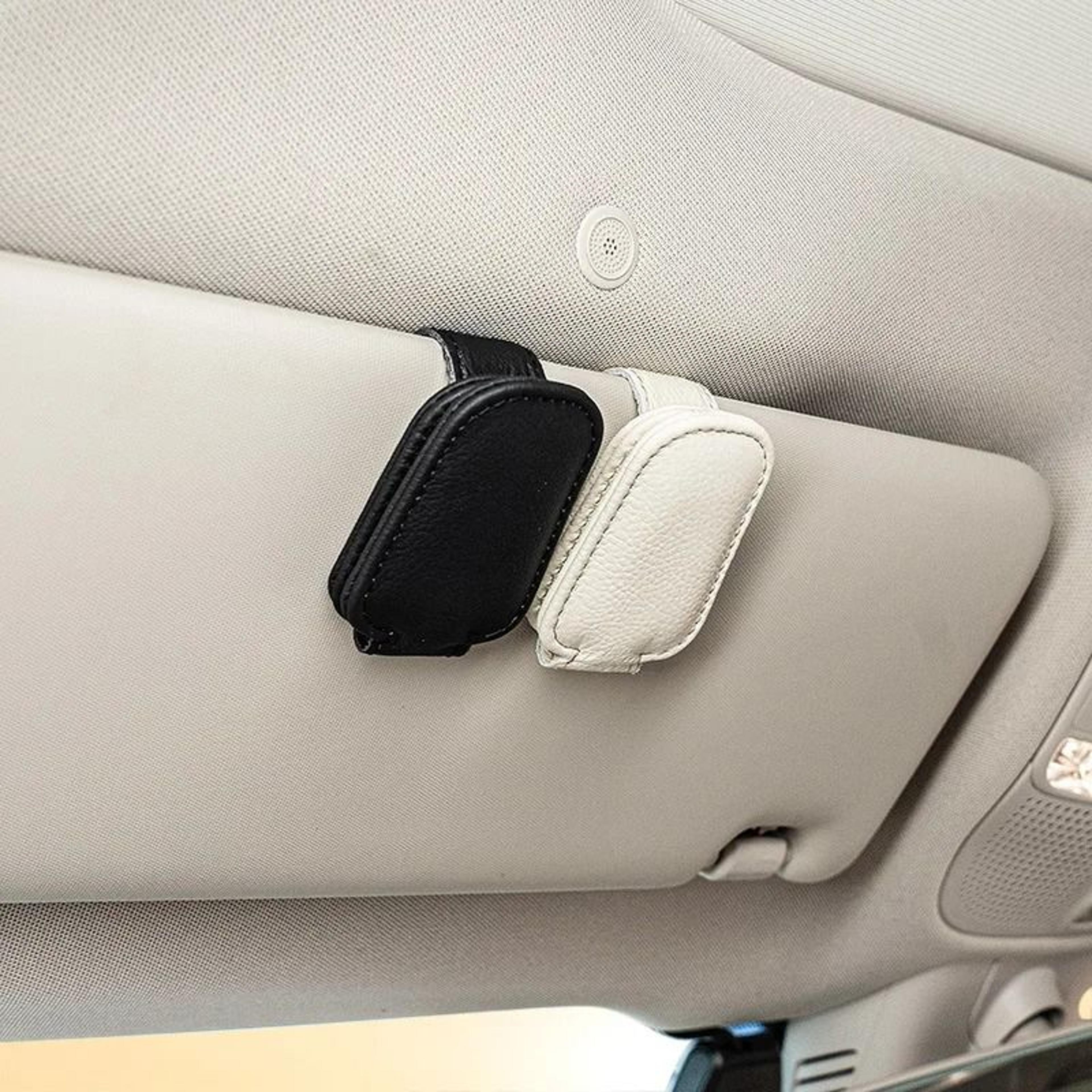 Magnetic Leather Sunglasses Clip For Car Visor 11