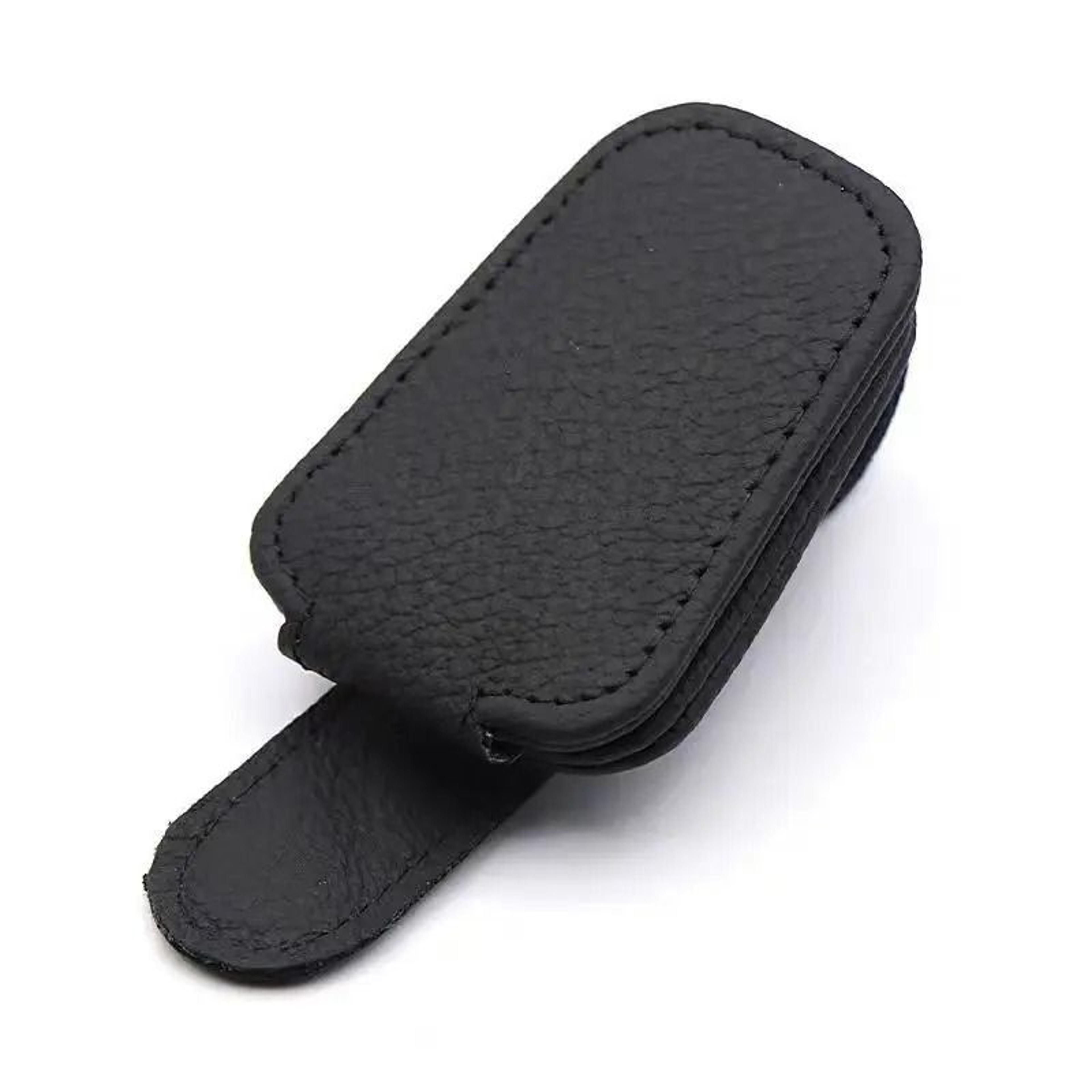 Magnetic Leather Sunglasses Clip For Car Visor 7
