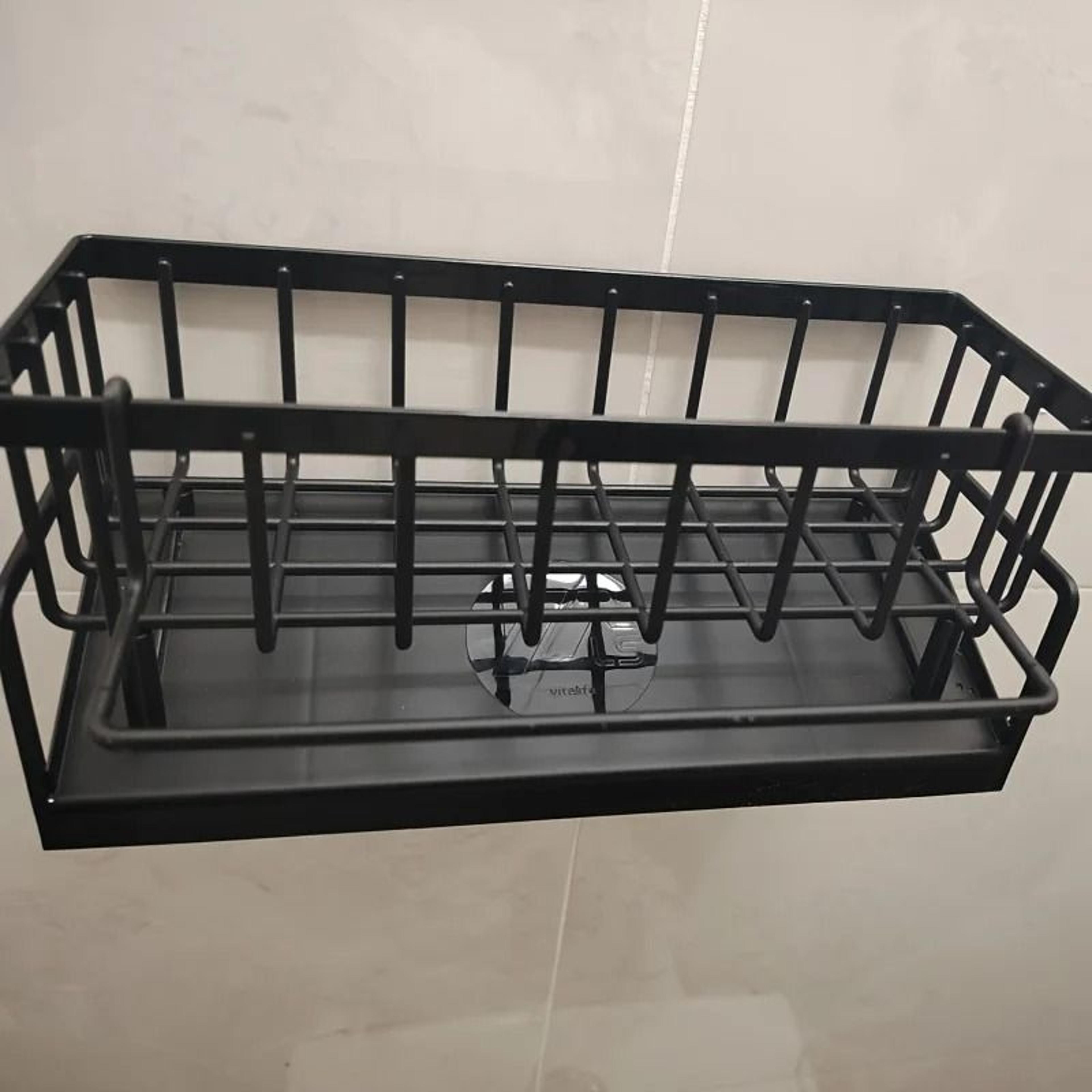 Drill Free Sink Organizer And Multi Use Sponge Holder 6