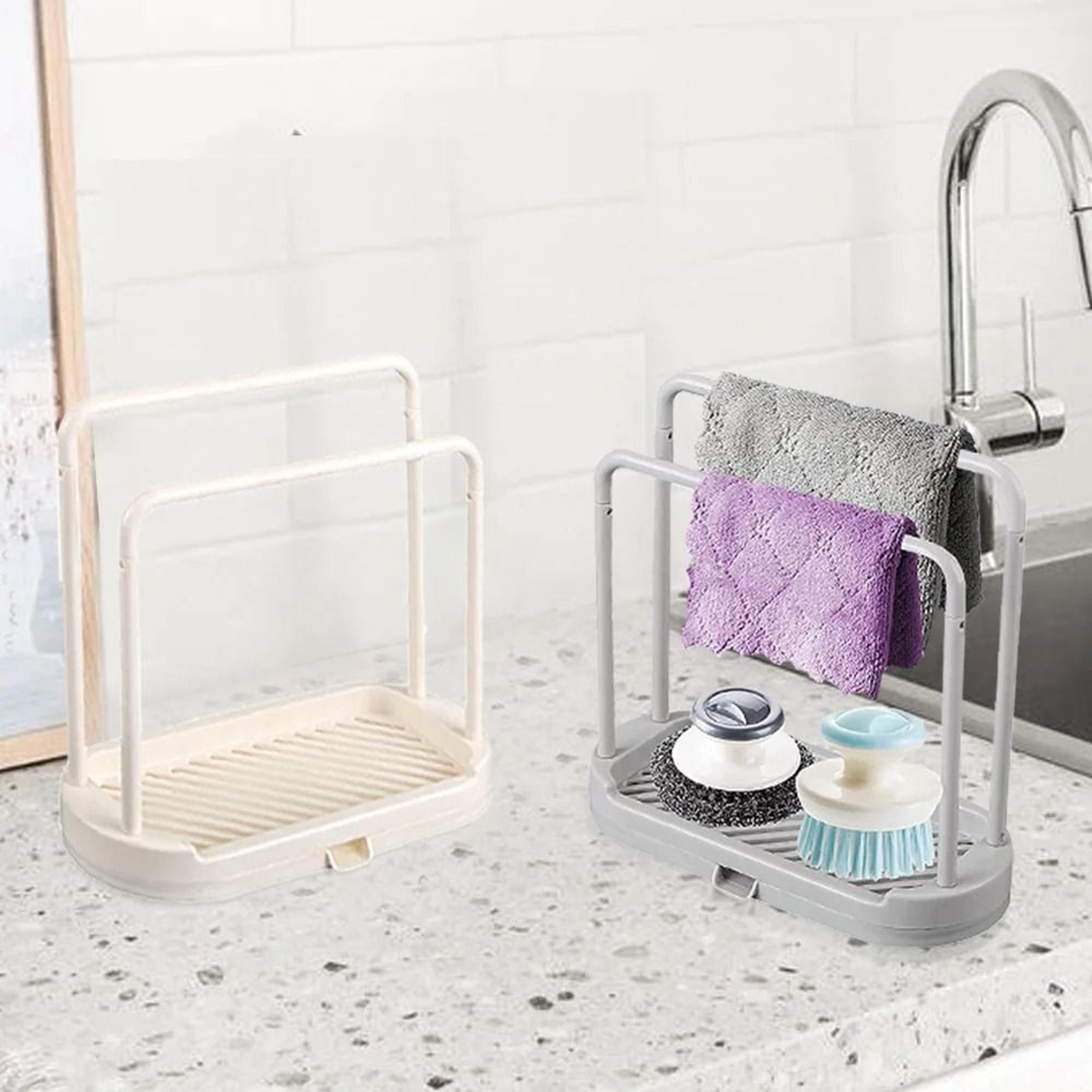 Kitchen Sink Drain Storage Basket And Rag Stand 13