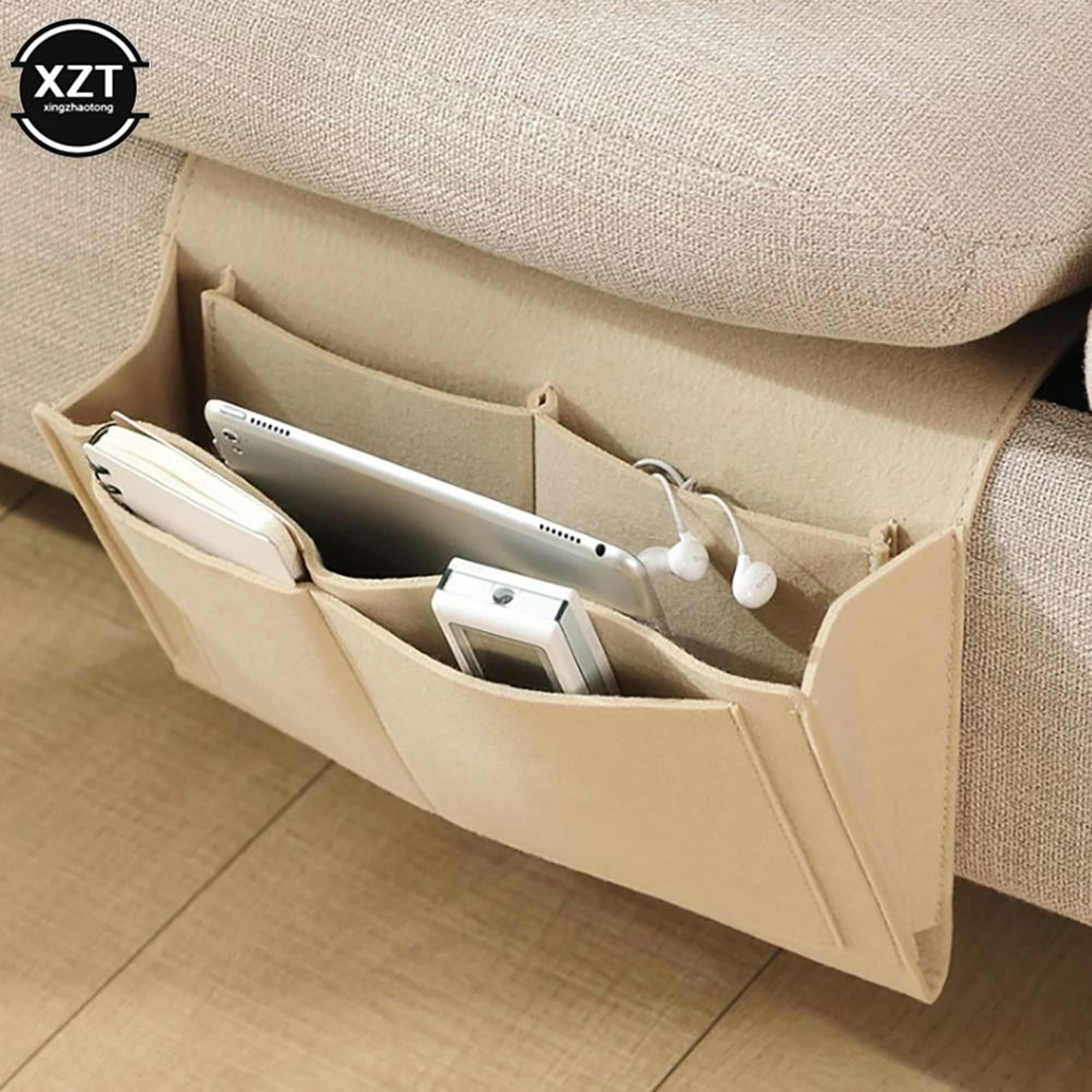 Felt Bedside Storage Organizer With Pockets For Phone Books And Accessories 3