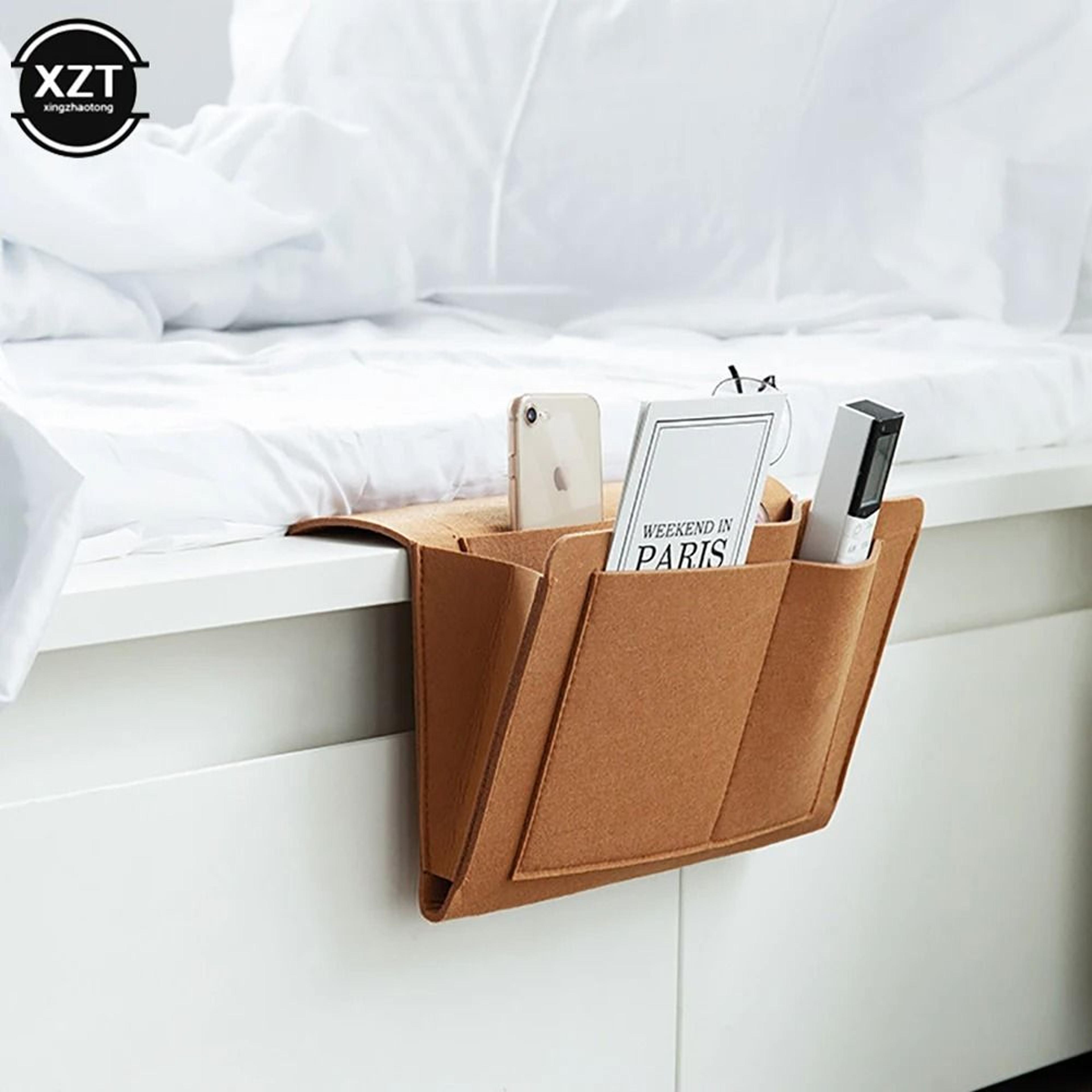 Felt Bedside Storage Organizer With Pockets For Phone Books And Accessories 4