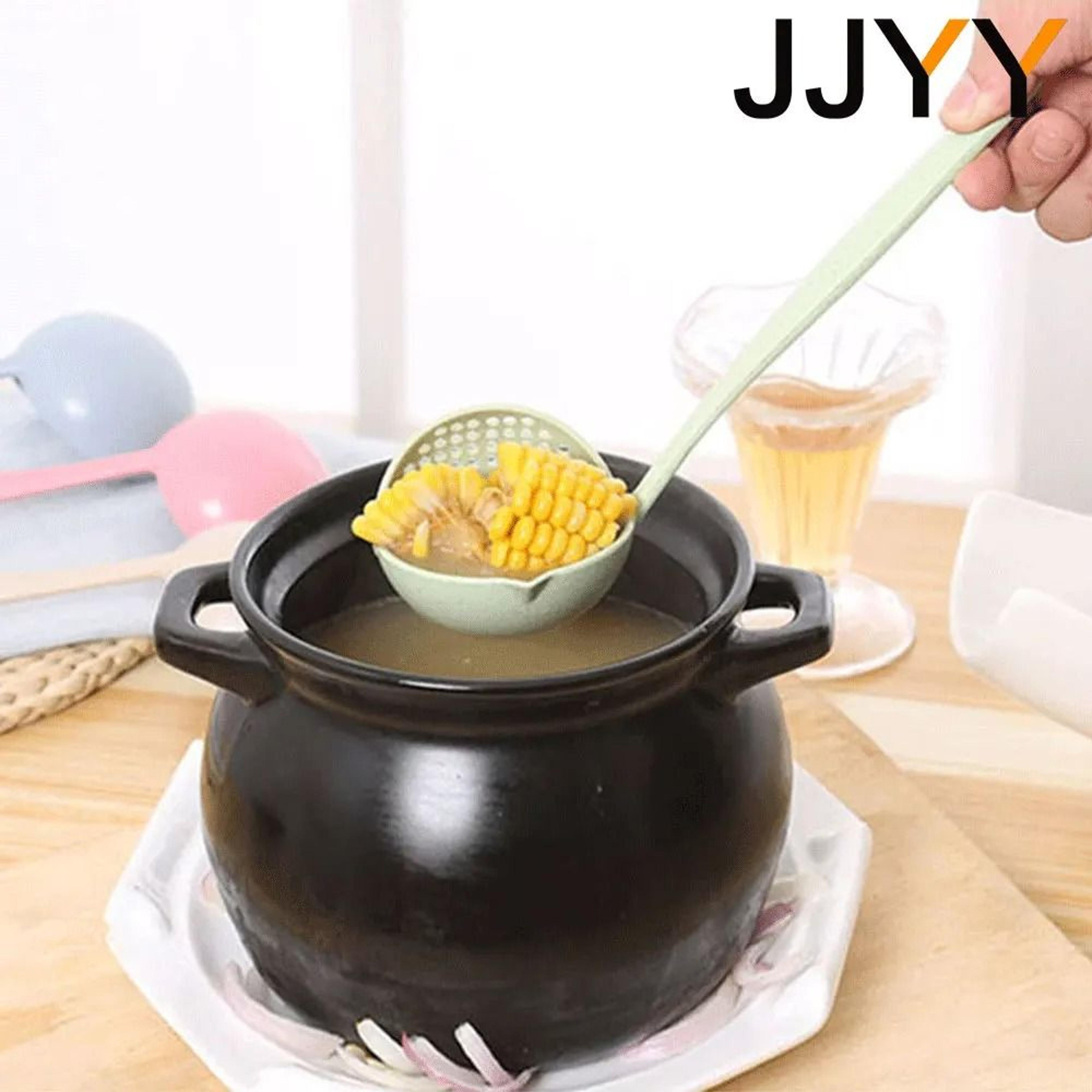 2 In 1 Long Handle Kitchen Strainer Spoon 5