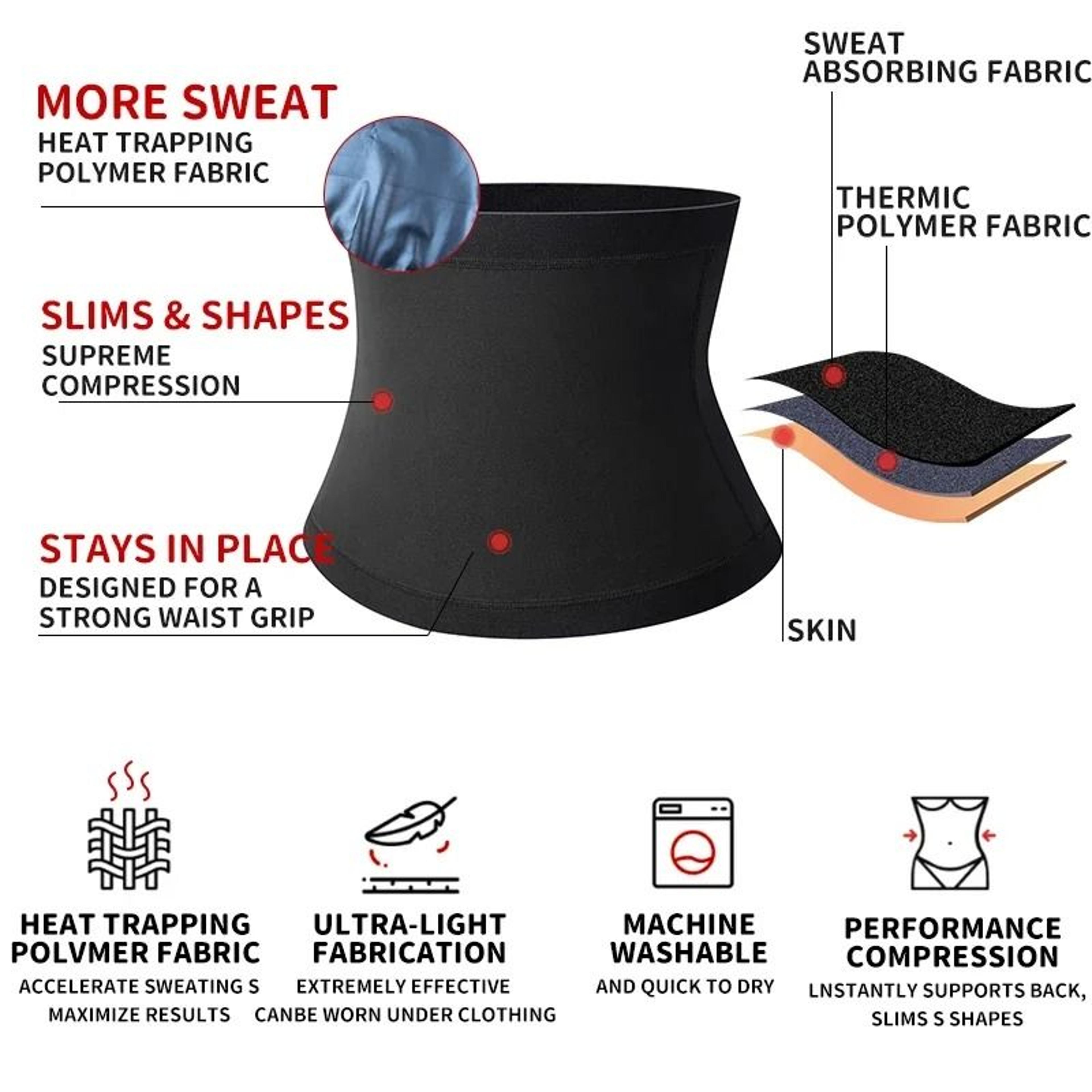 Mens Sauna Body Shaper Waist Trainer Belt 4