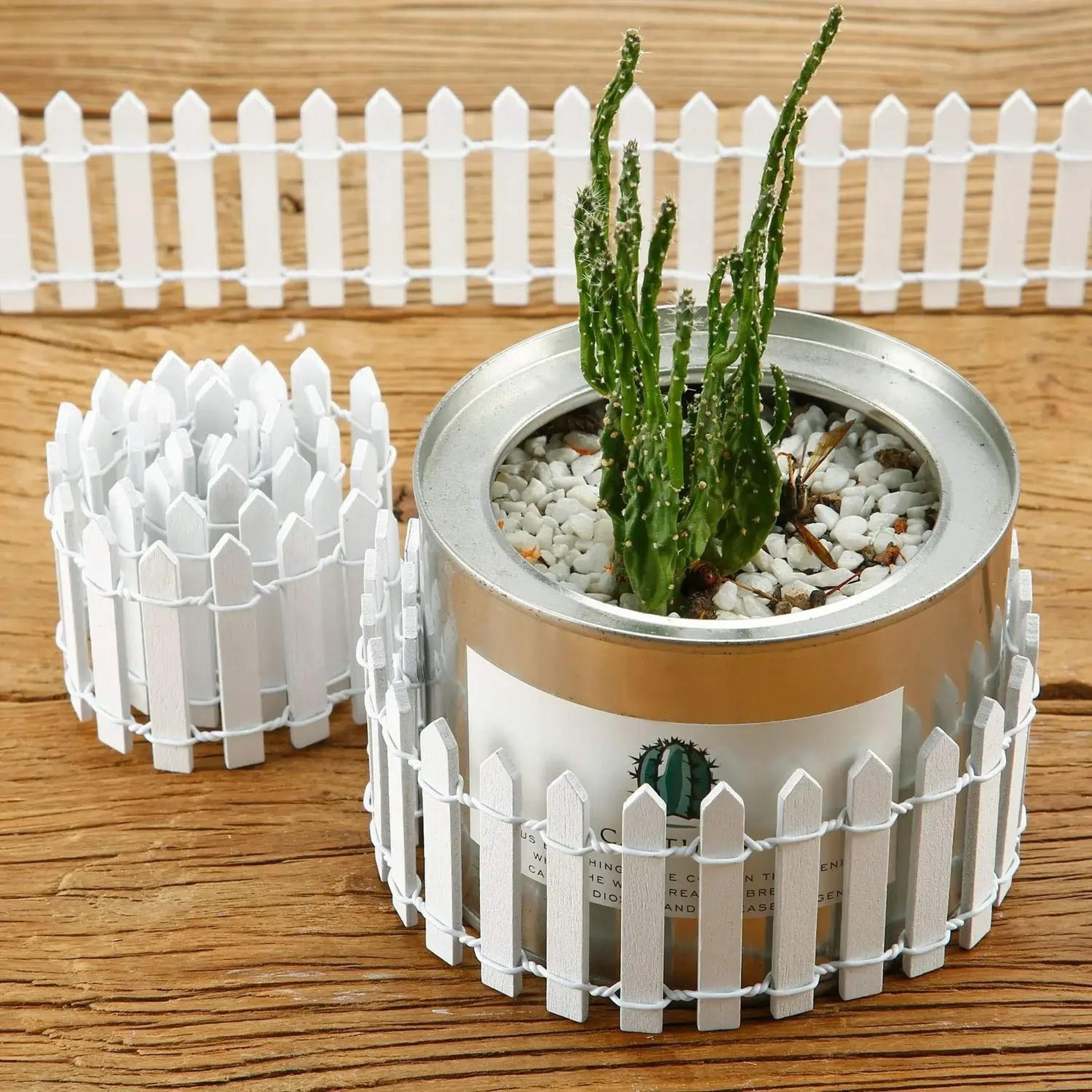 Mini Wooden Fence Fairy Garden Decoration 4