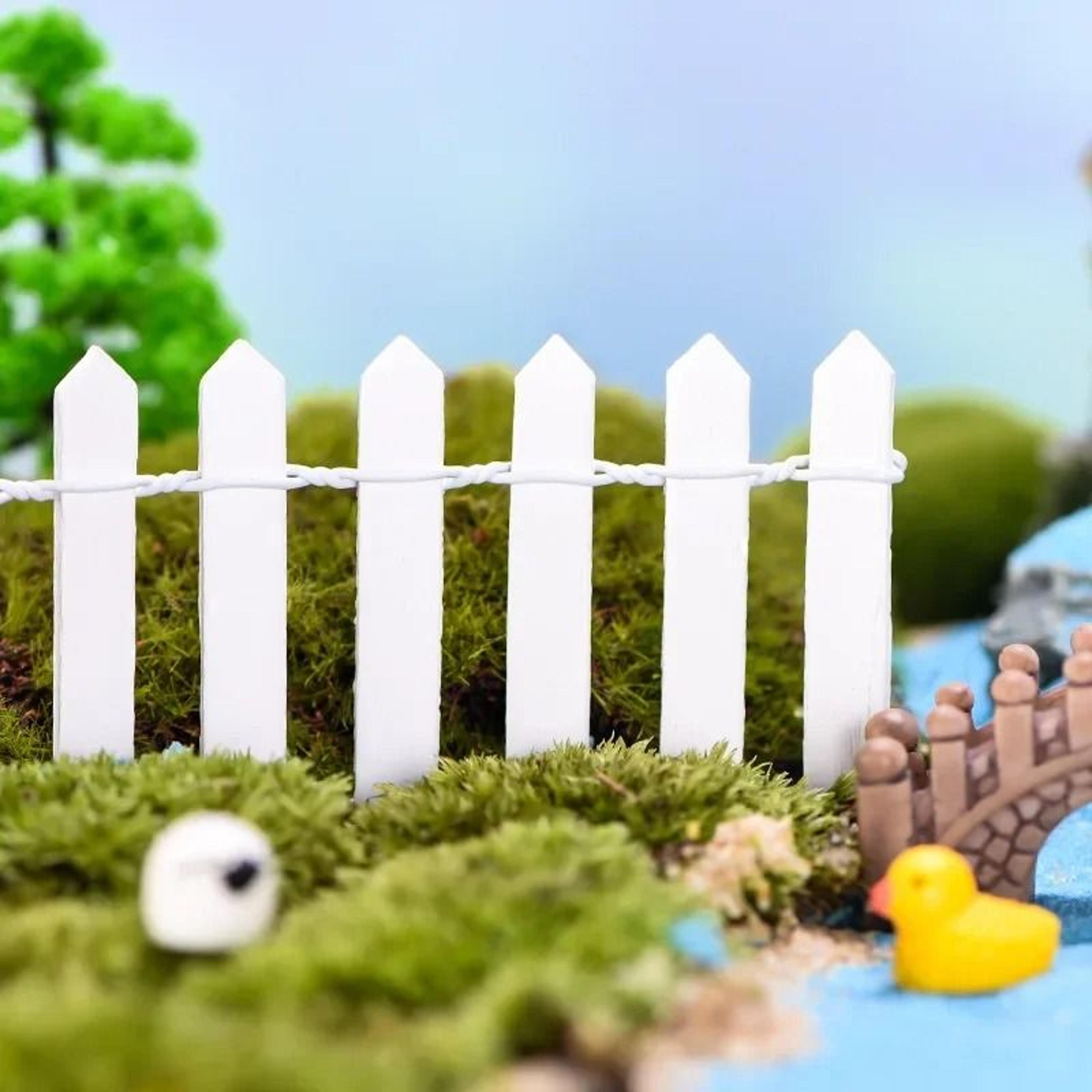 Mini Wooden Fence Fairy Garden Decoration 8