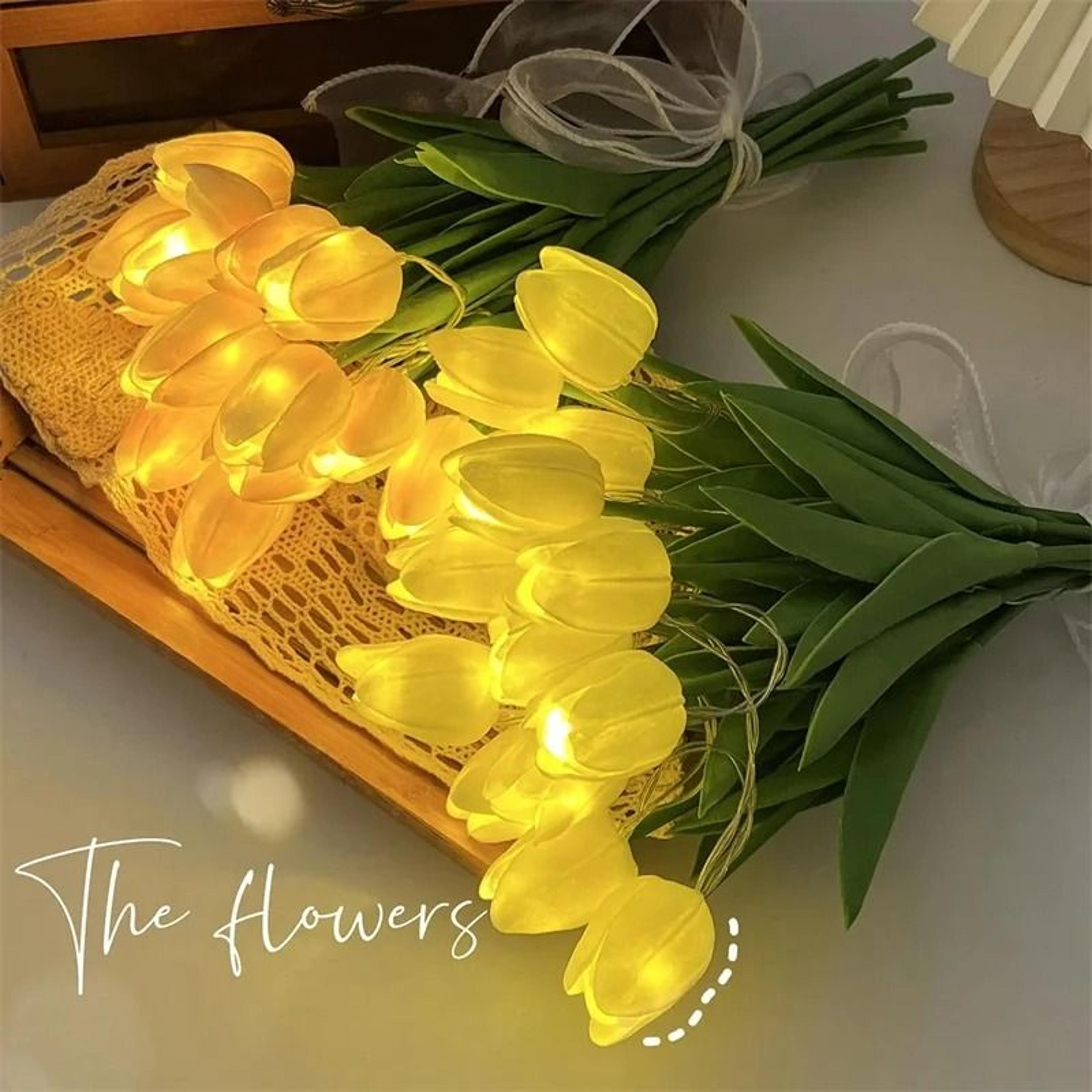 LED Light Tulip Bouquet Artificial Flower Lamp For Home Decoration 1