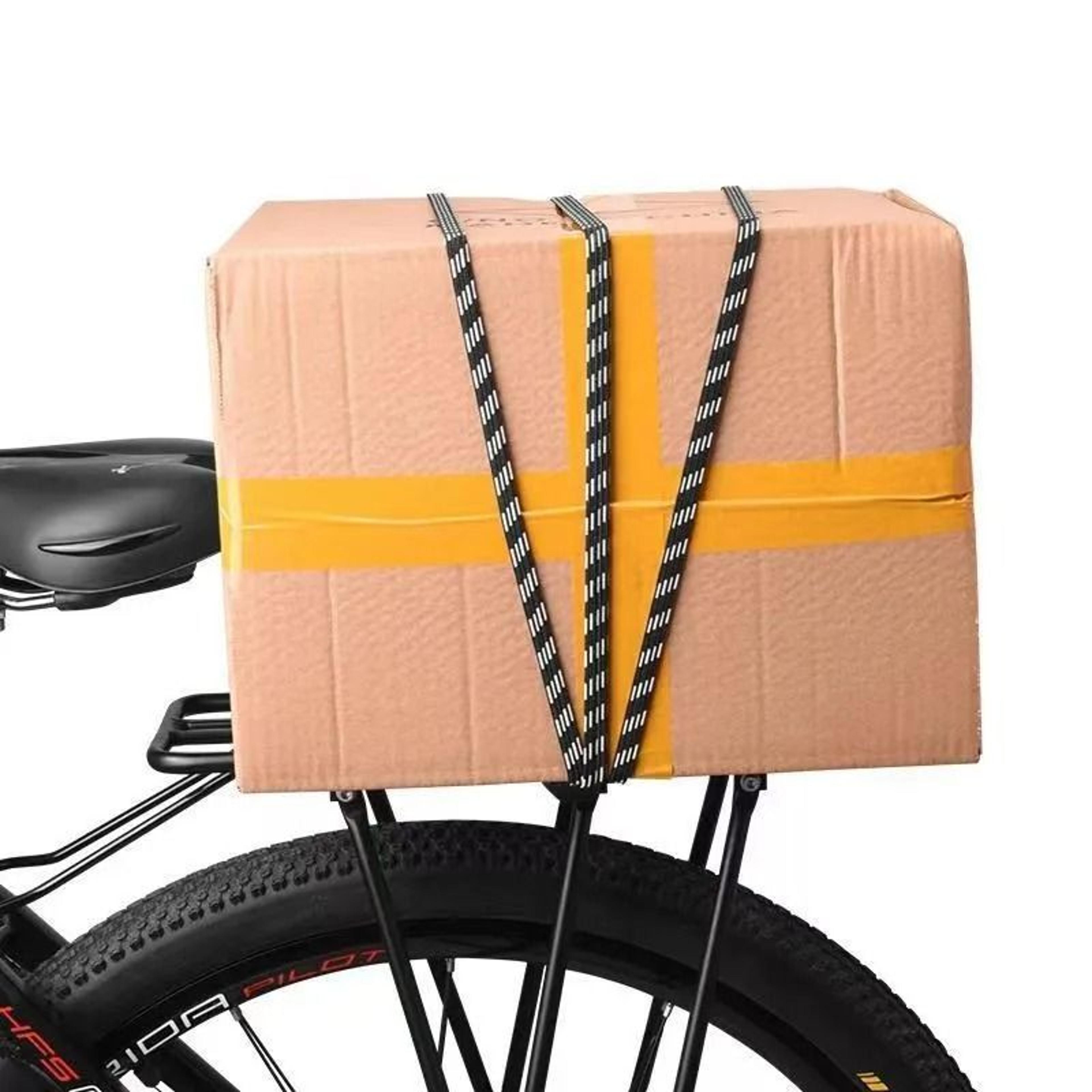 Elastic Bicycle Luggage Straps  HeavyDuty Rubber Bungee Ropes With Hooks For Secure Bike Cargo 6