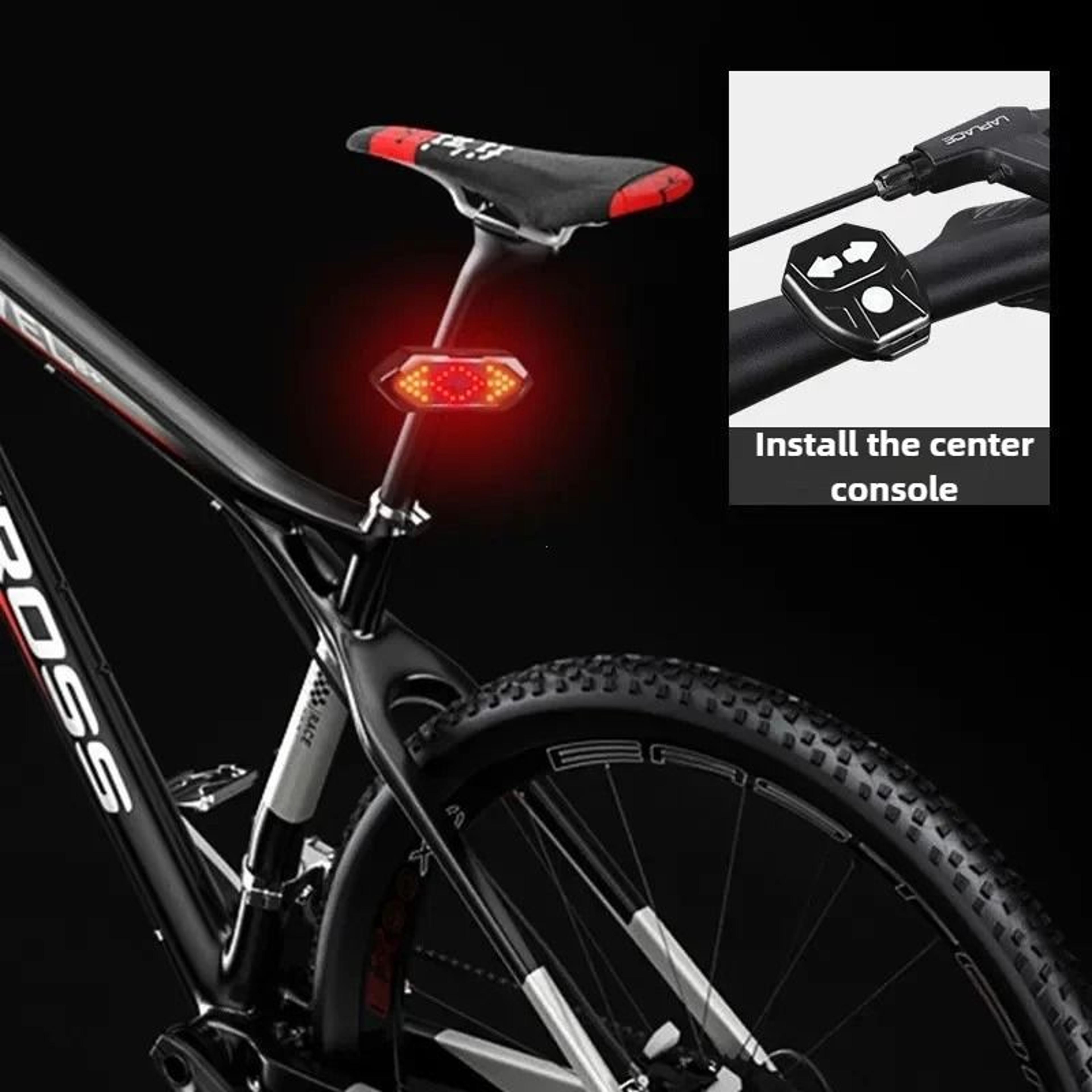 Wireless Remote Control Bicycle Tail Light USB Rechargeable LED Turn Signal Lamp With Horn 6