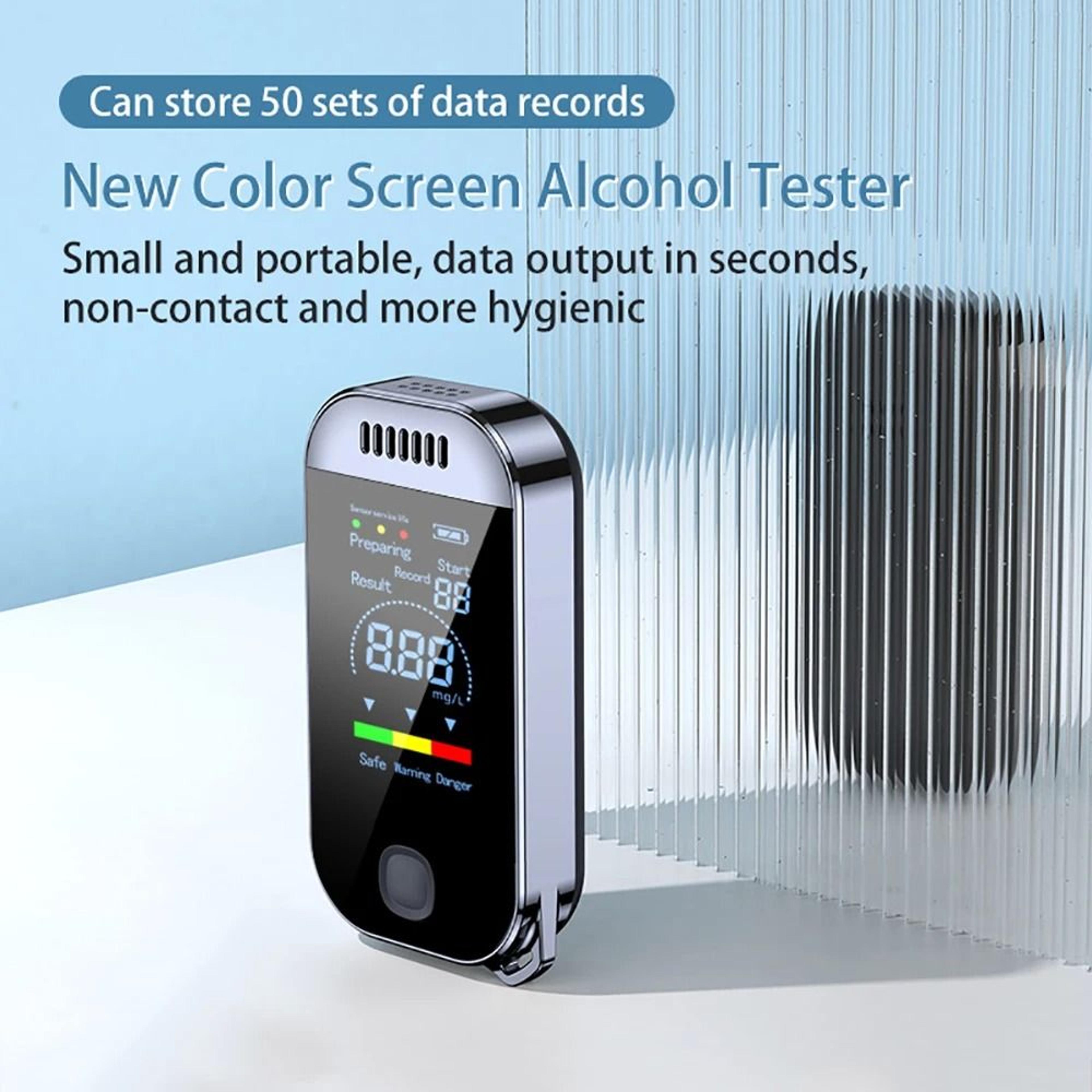 Digital Breath Alcohol Tester With LCD Display And USB Rechargeable NonContact Sensor 6