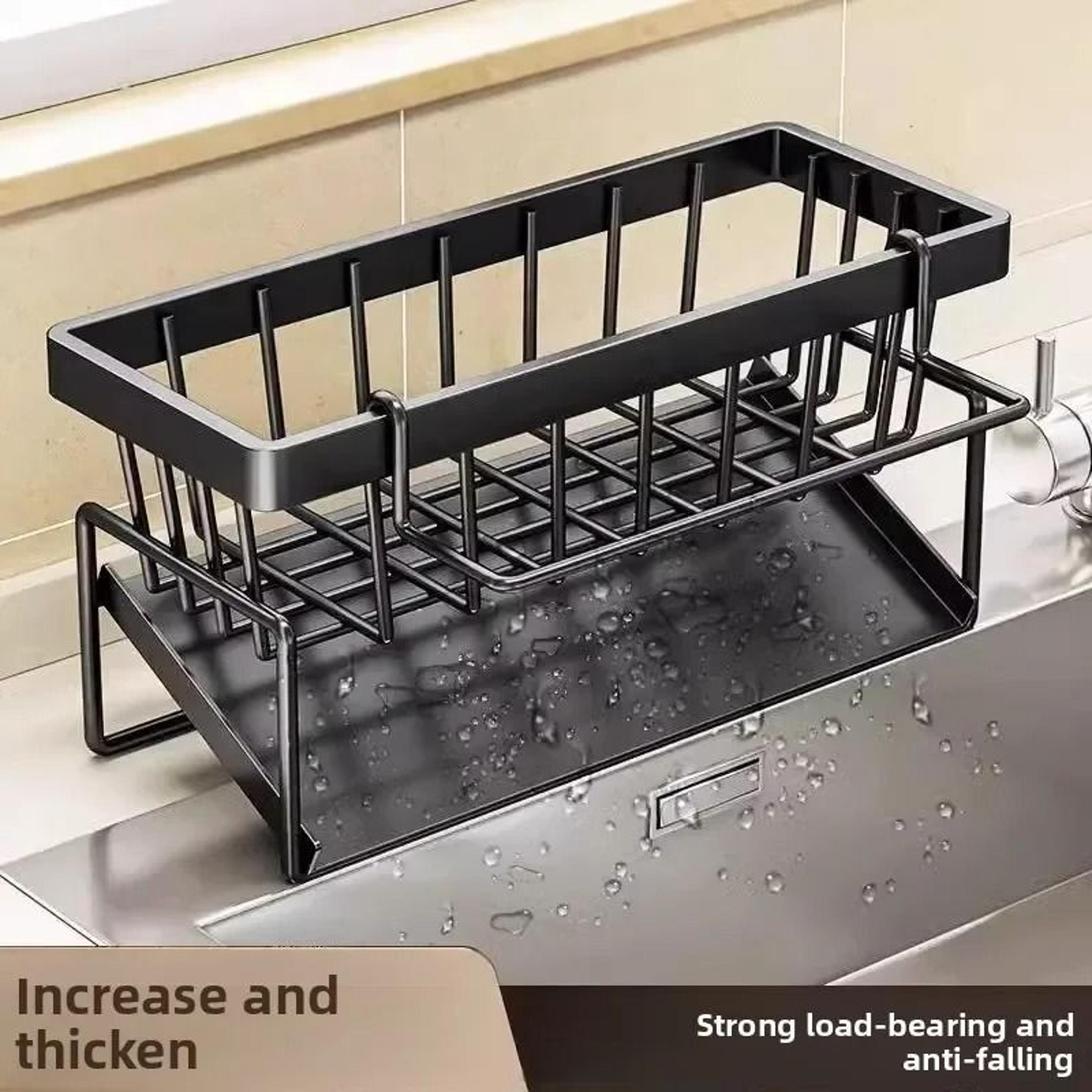 single-layer dish draining rack – kitchen counter organizer for plates, cups, and bowls