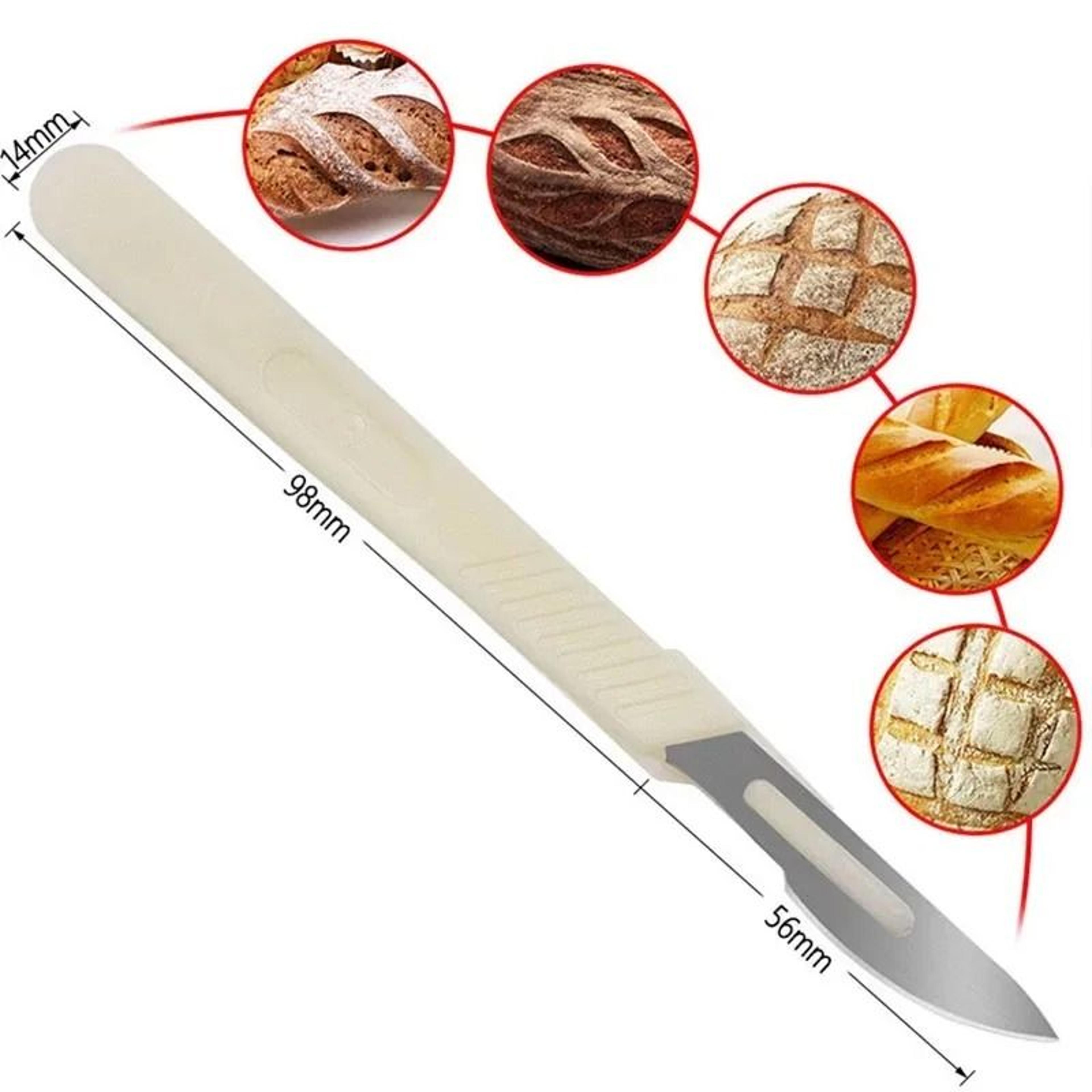 Bread Cutter Blade With Handle Baking Pastry Knife For Patterned Bread And Pastry Design 3