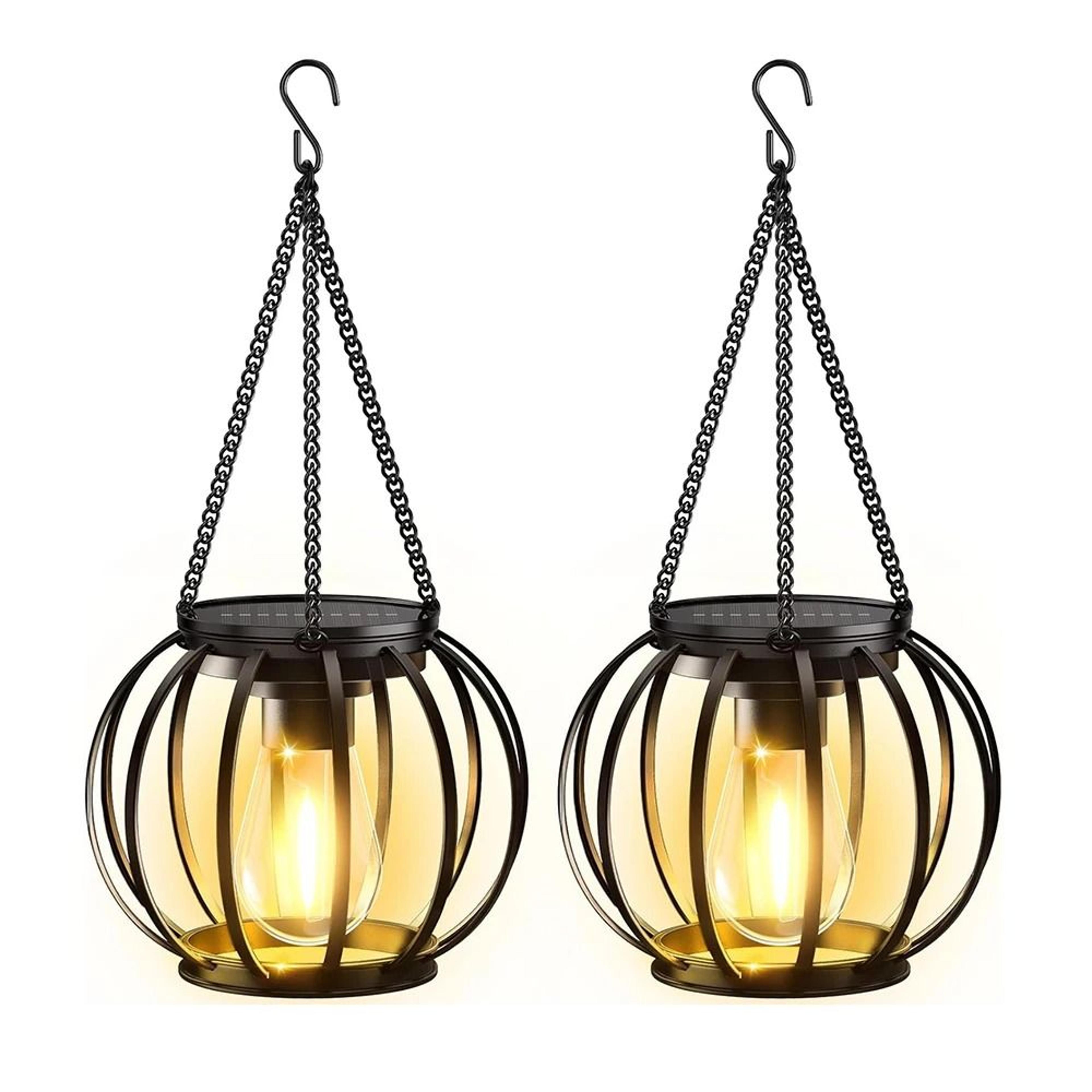 Solar Hanging Lantern Lights For Outdoor Garden 6