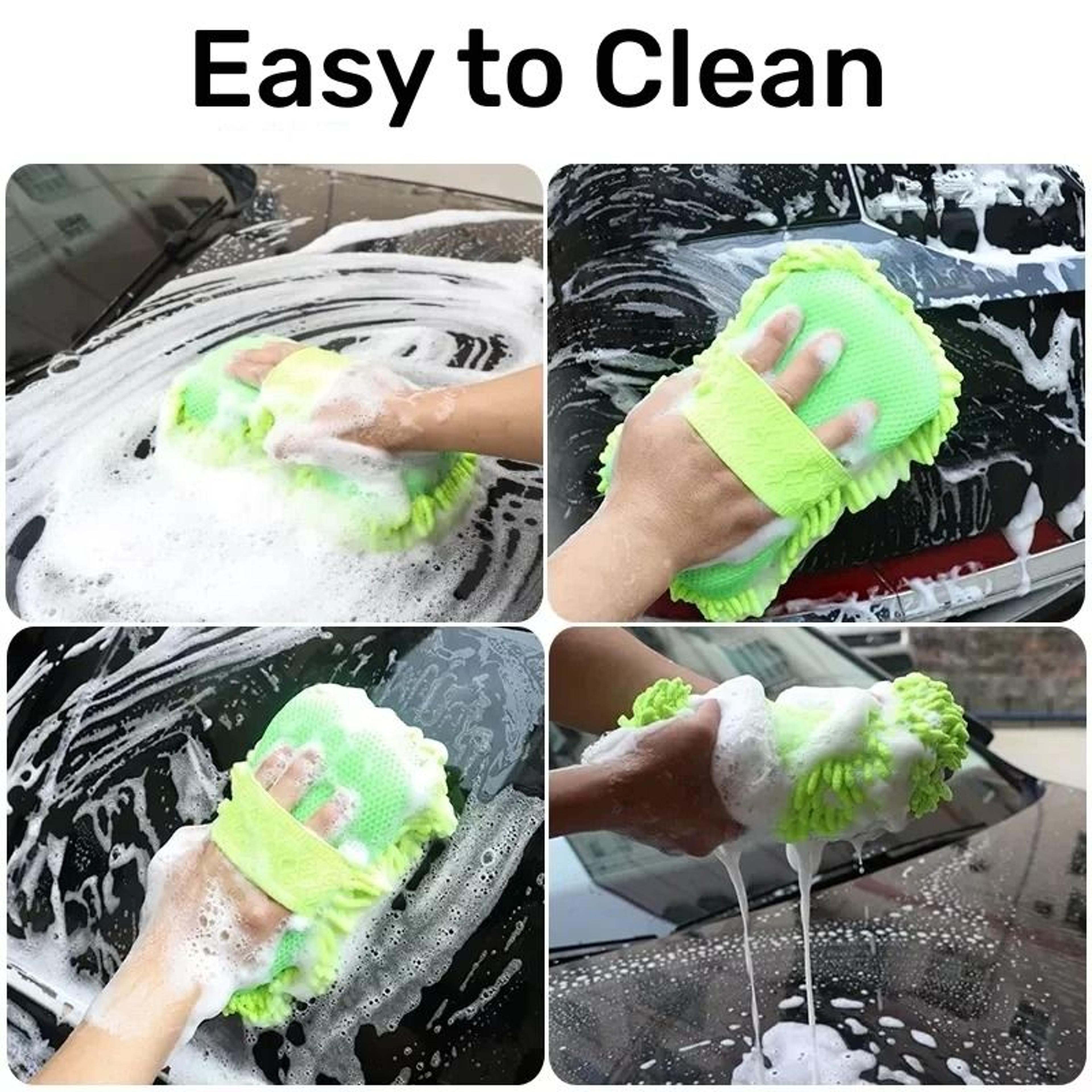 Microfiber Car Washing Sponge Glove 6