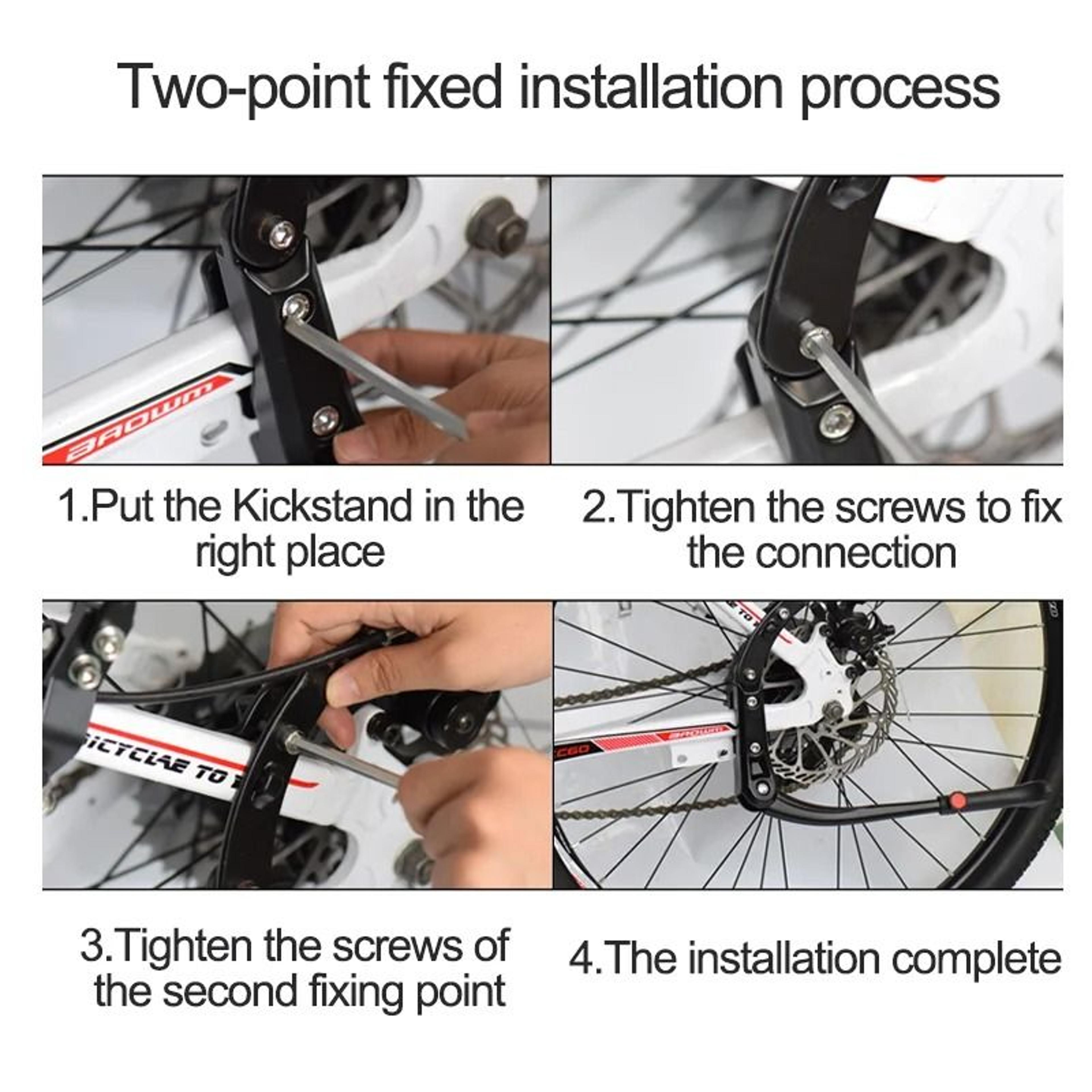 Adjustable Aluminum Bike Kickstand For 2429 Inch Bicycles 4