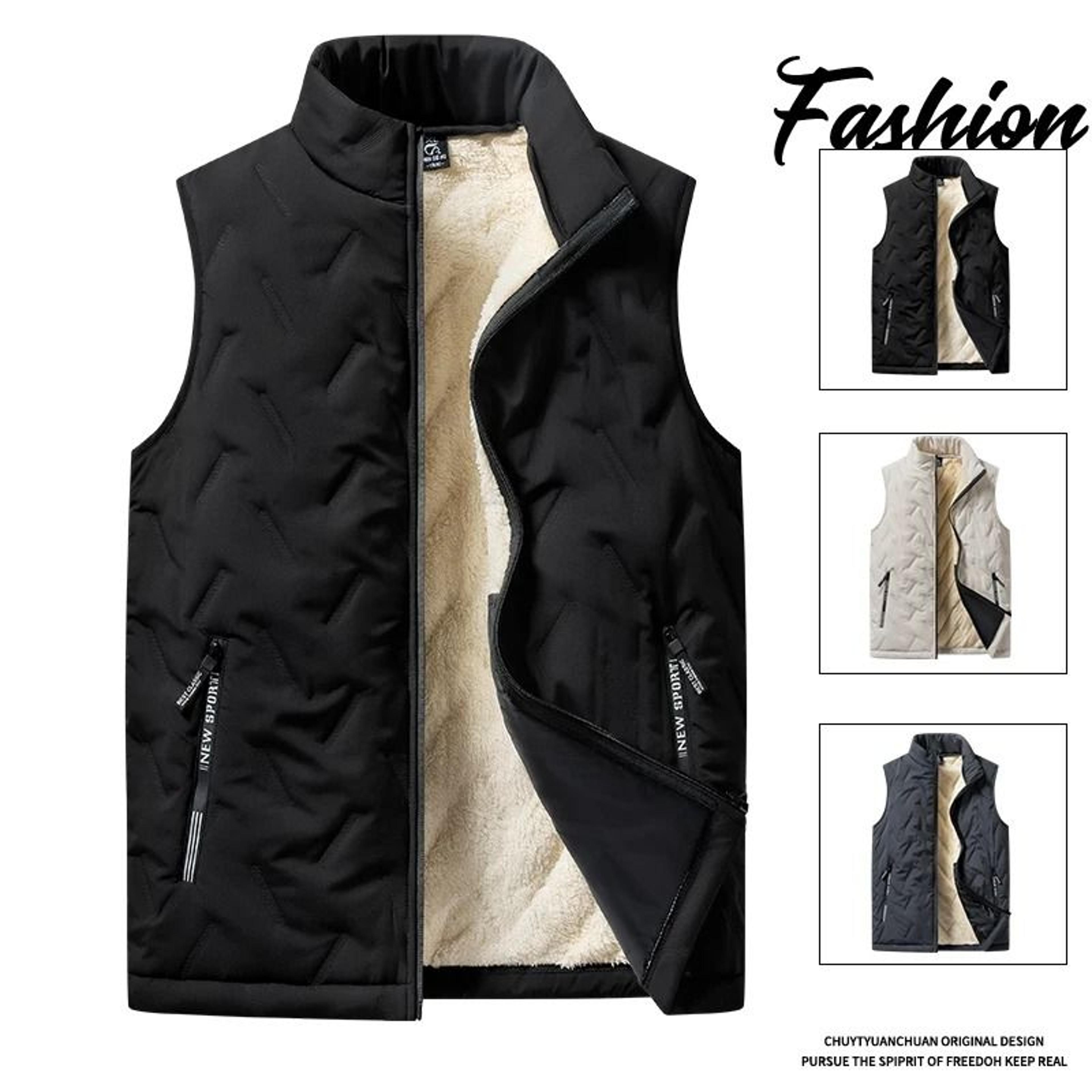 Mens Warm Cotton Vest Jacket 0