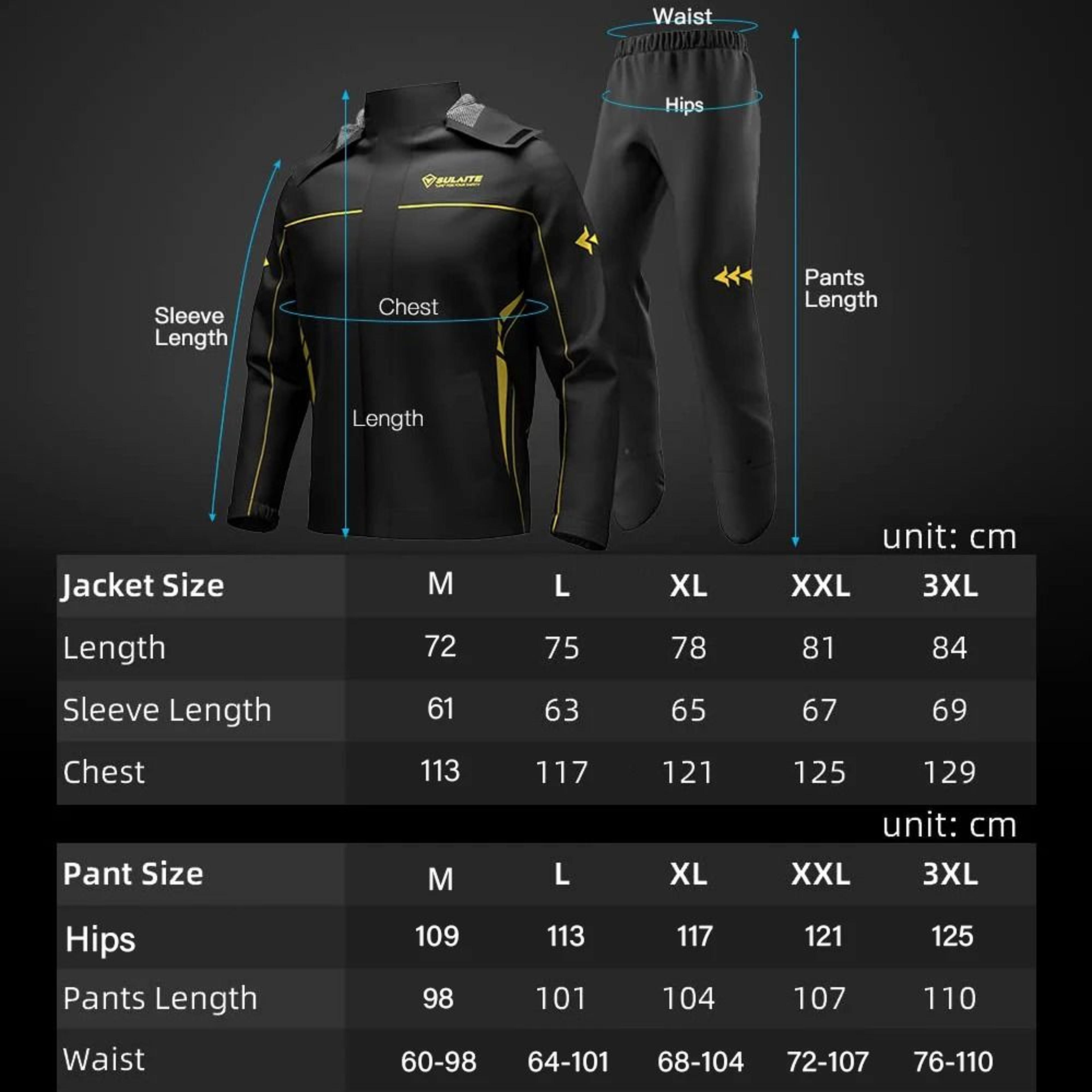 Waterproof Motorcycle Rain Suit With Pants  Breathable Reflective And Protective 2Piece Riding Gear 5