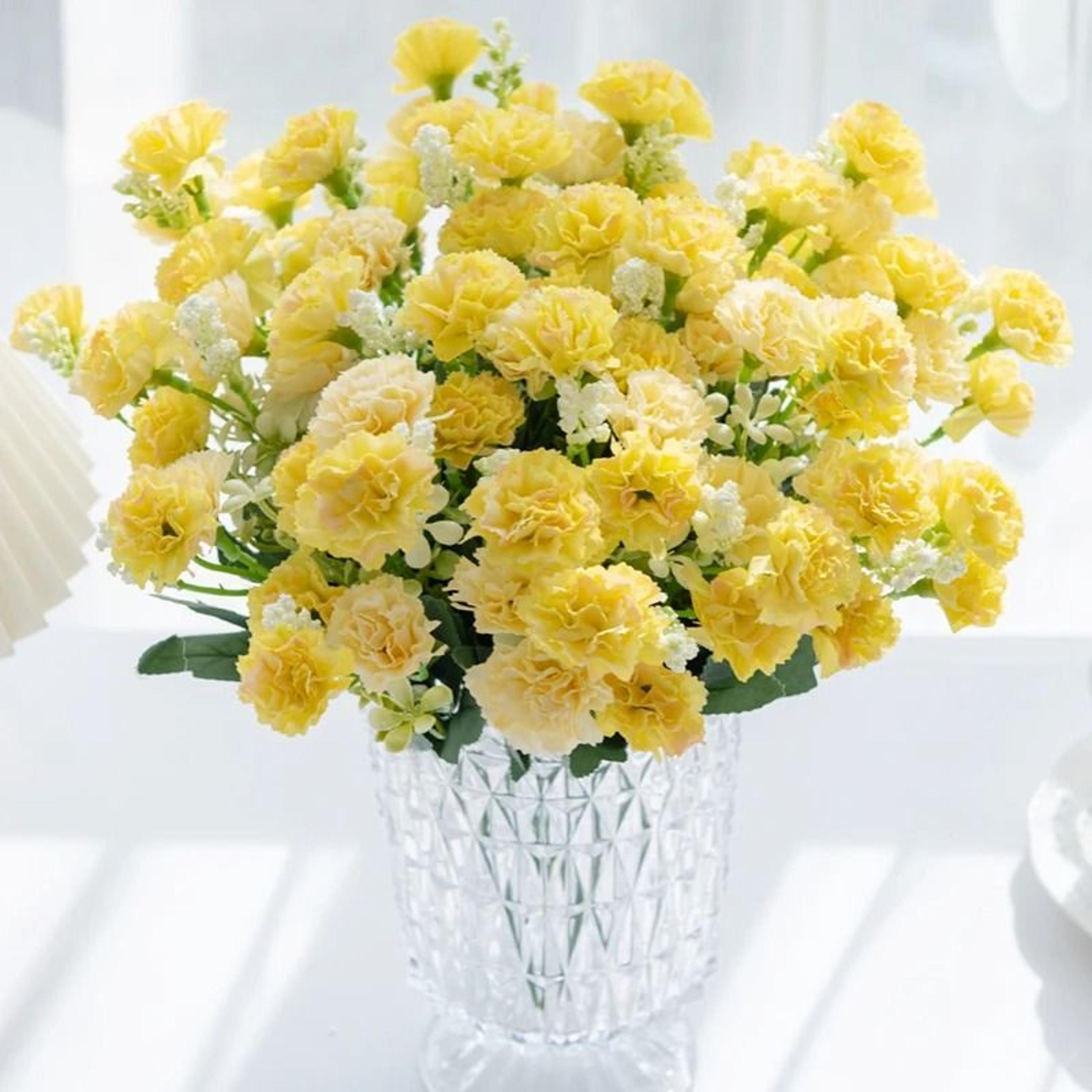 Artificial Carnation Bouquet Home Wedding Table Decor 4