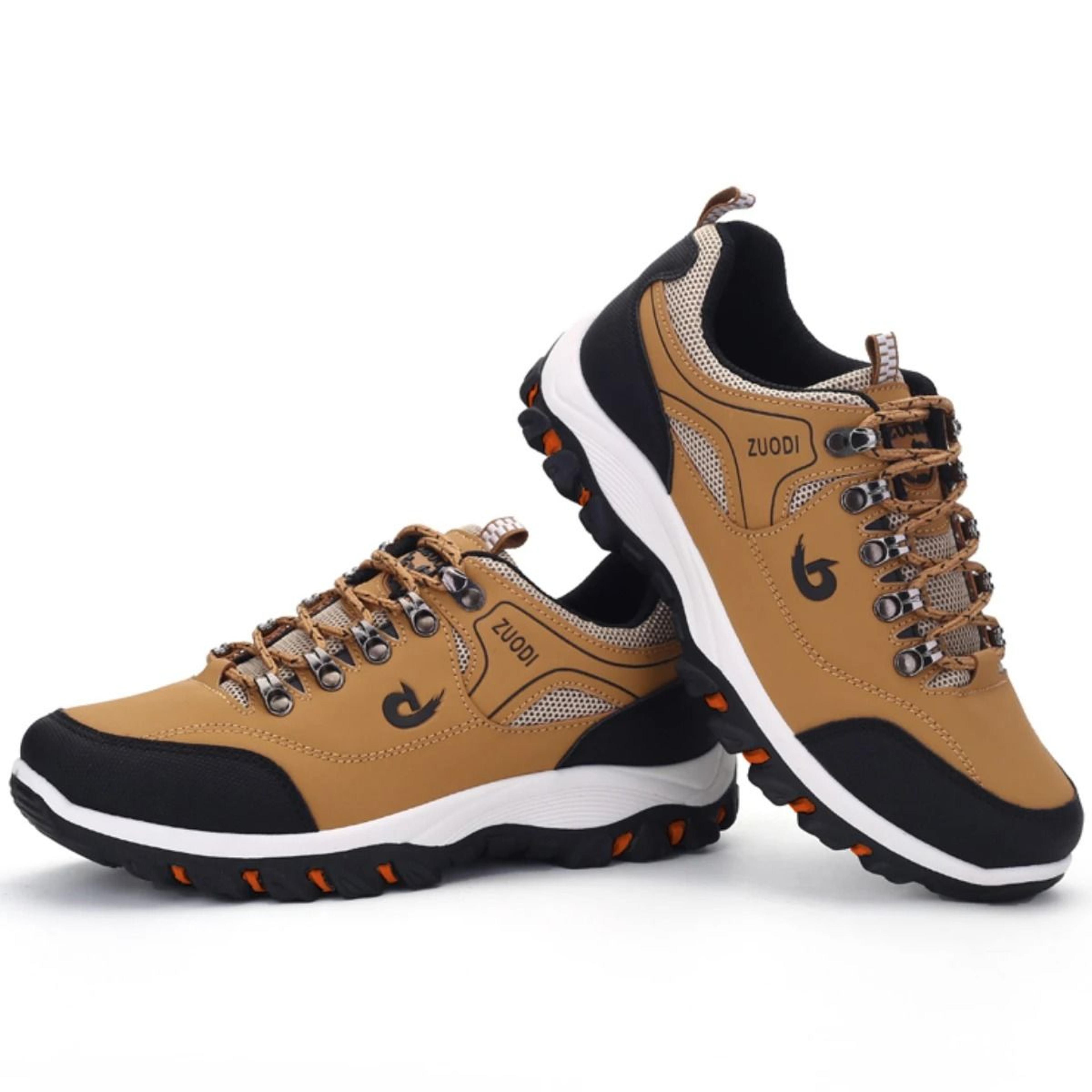 Mens Waterproof Hiking Shoes Outdoor PU Leather Walking Sneakers 5