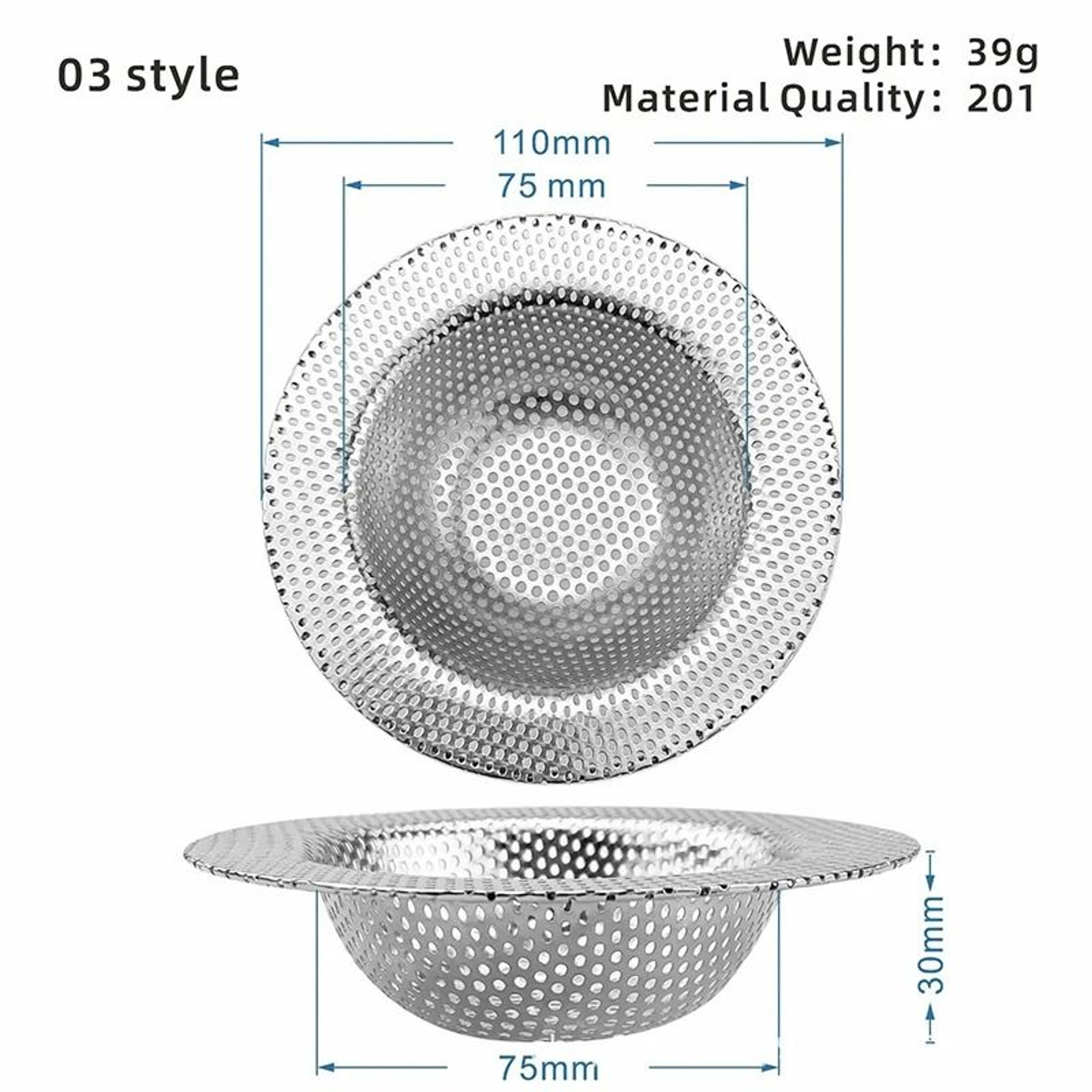 Stainless Steel Sink Strainer Filter For Kitchen And Bathroom Drains 17