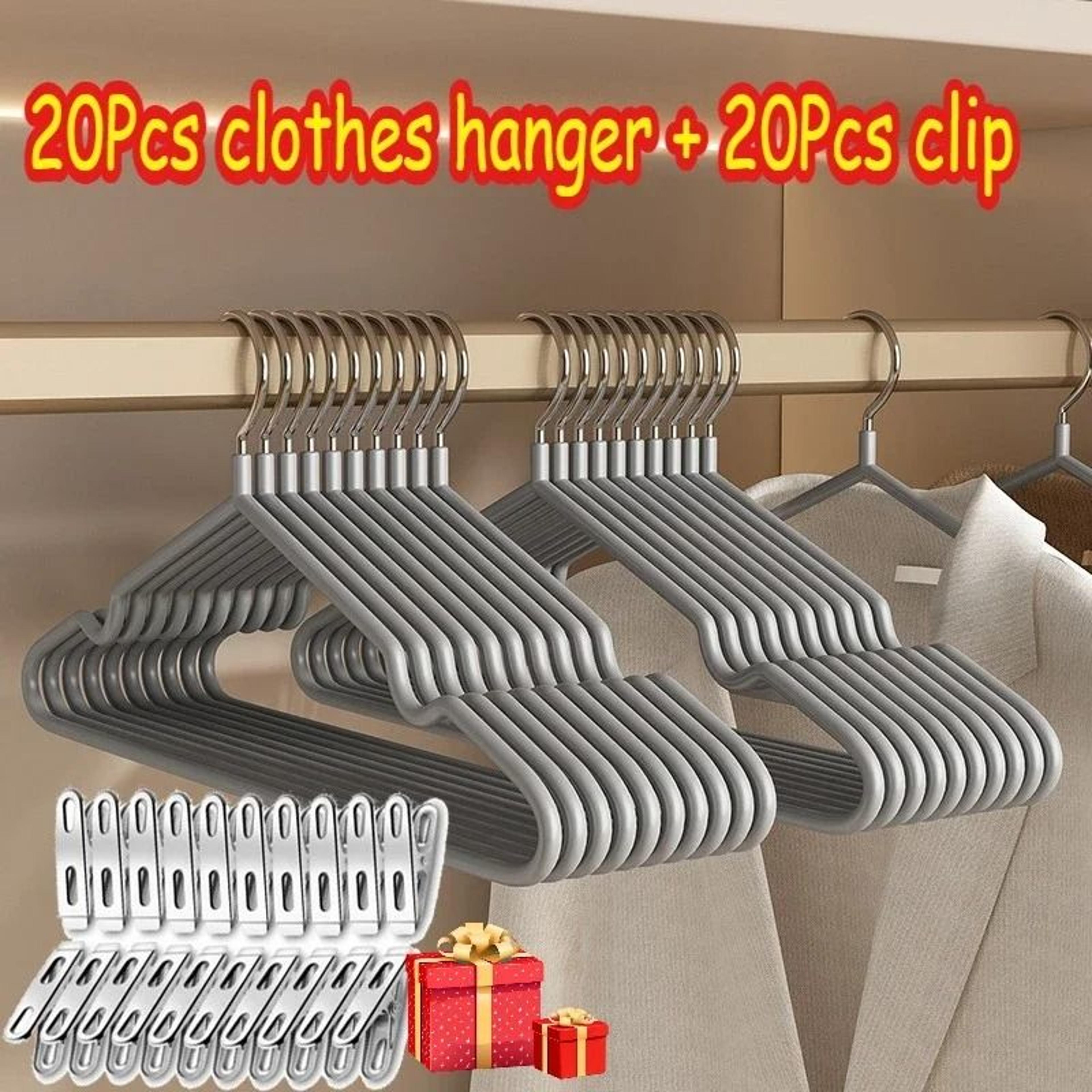 Non Slip Metal Suit And Coat Hangers Heavy Duty Clothes Organizer With Round Notches 7
