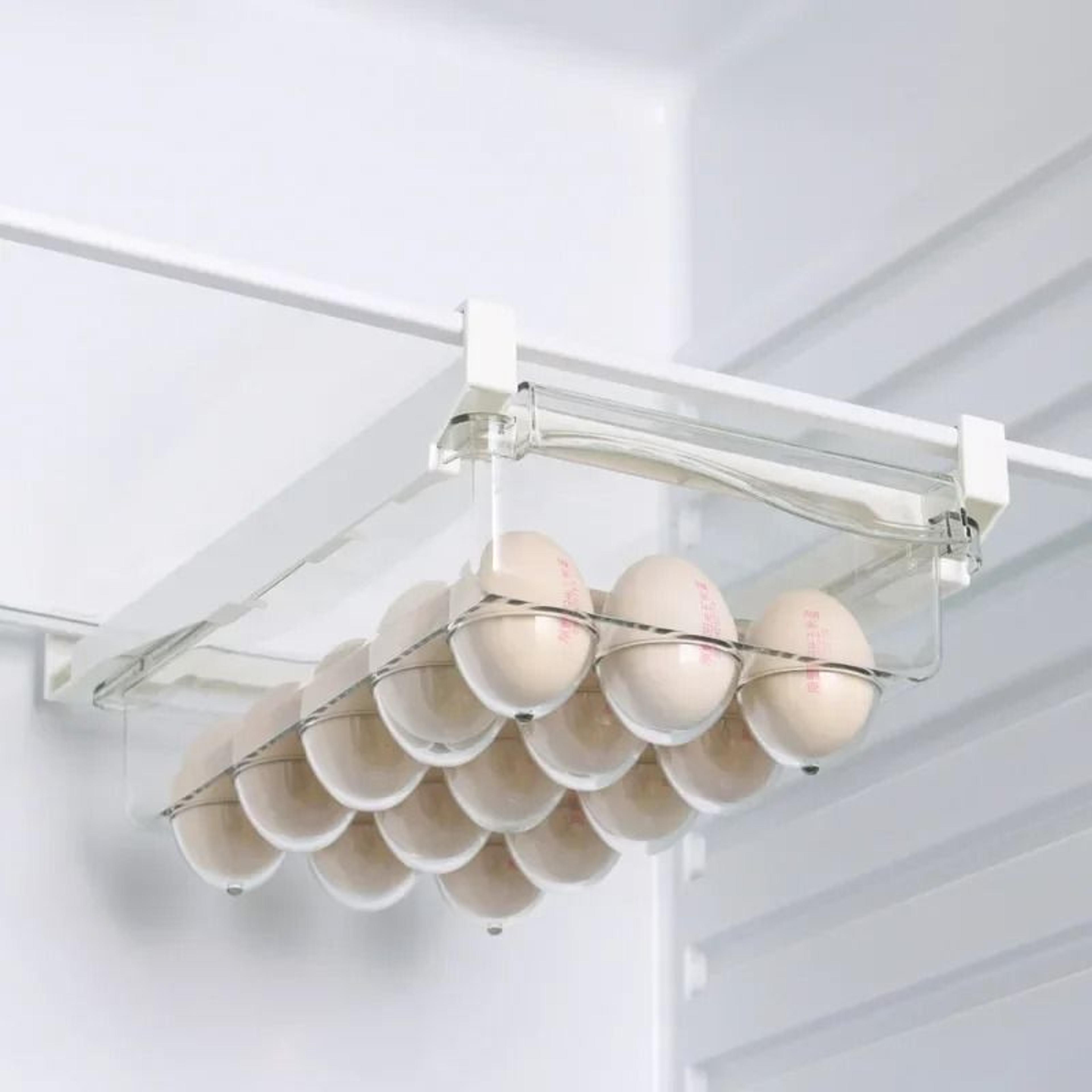 Refrigerator Drawer Storage Box Under Shelf Organizer For Fruits And Eggs 6