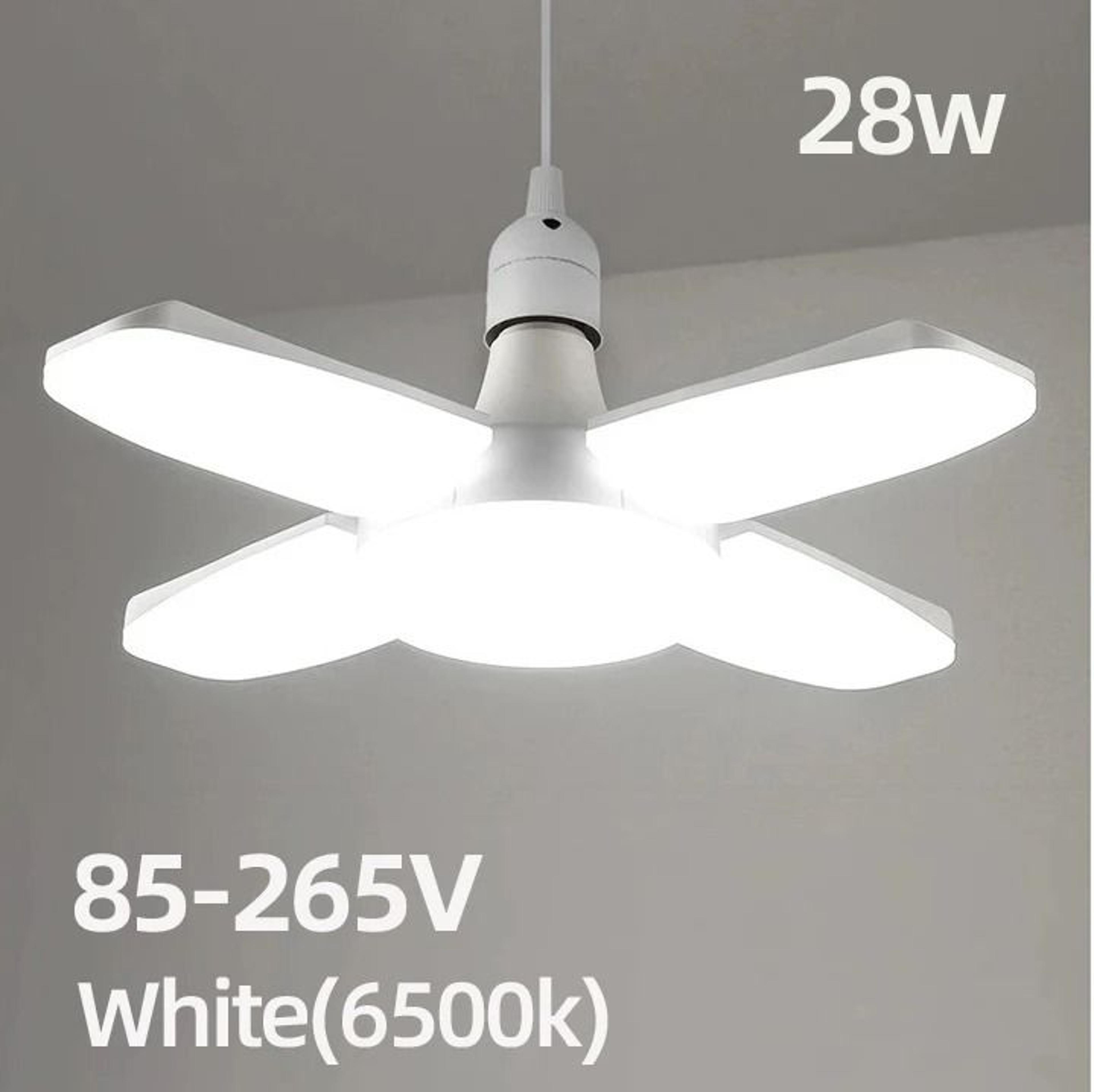 Foldable Fan Shape LED Bulb 28W Ceiling Light 7