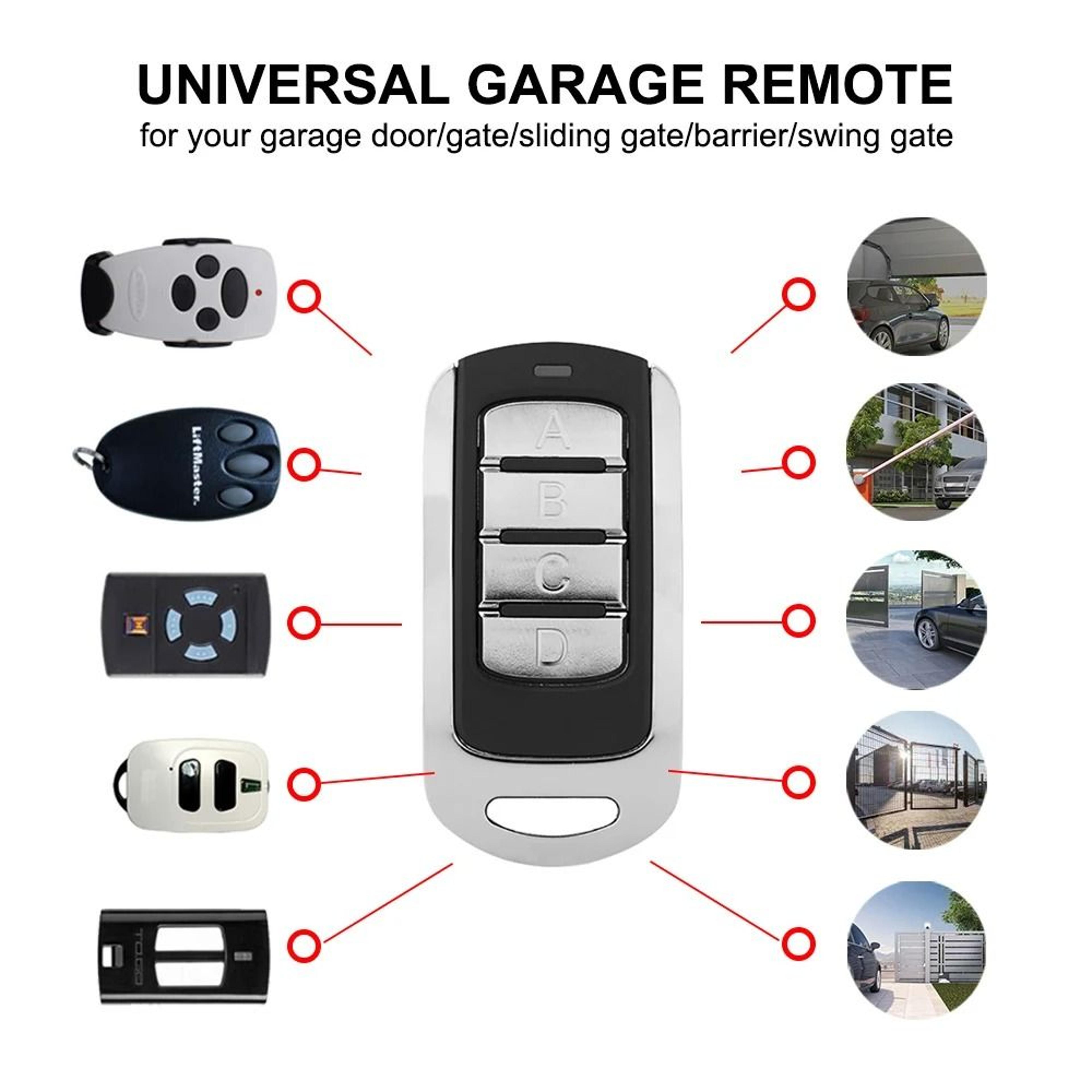 4in1 MultiFrequency Garage Remote Clone 287868MHz 4Button 5