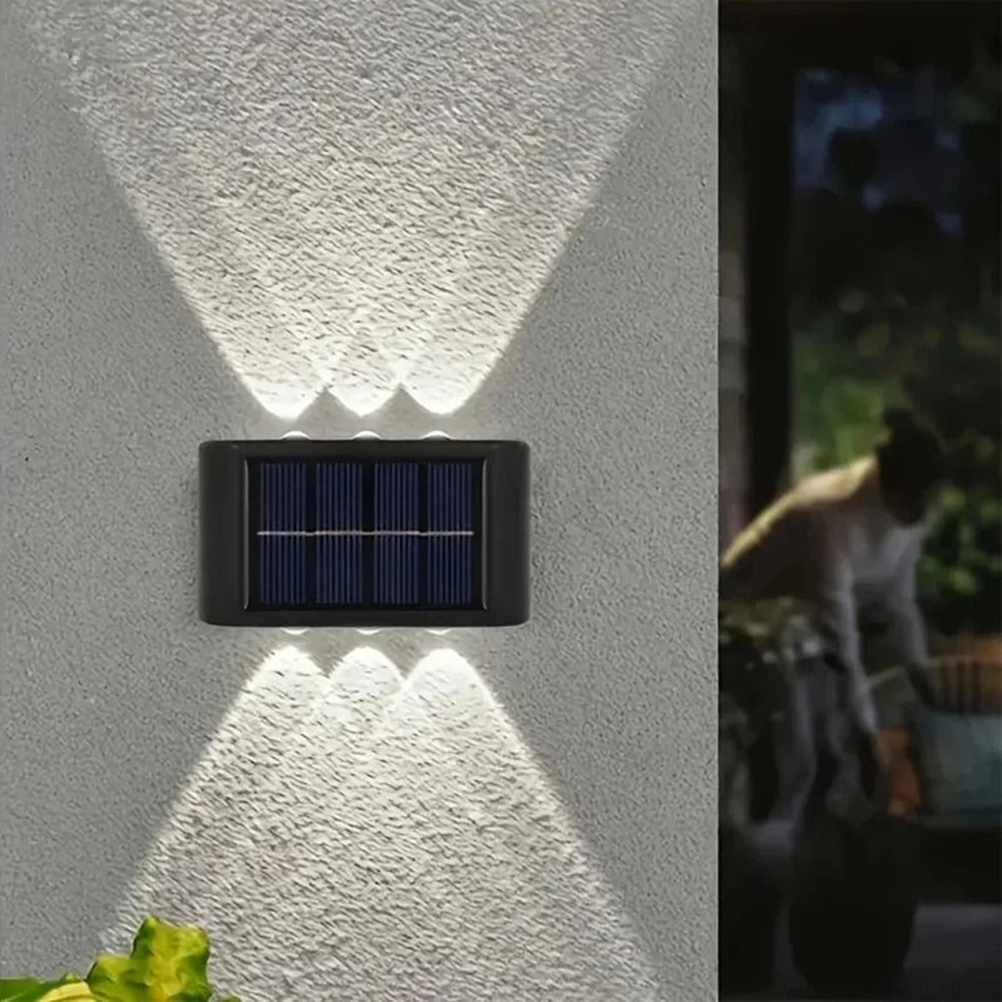Solar Garden Wall Light Outdoor Waterproof Up And Down Lamp 2Pack 3