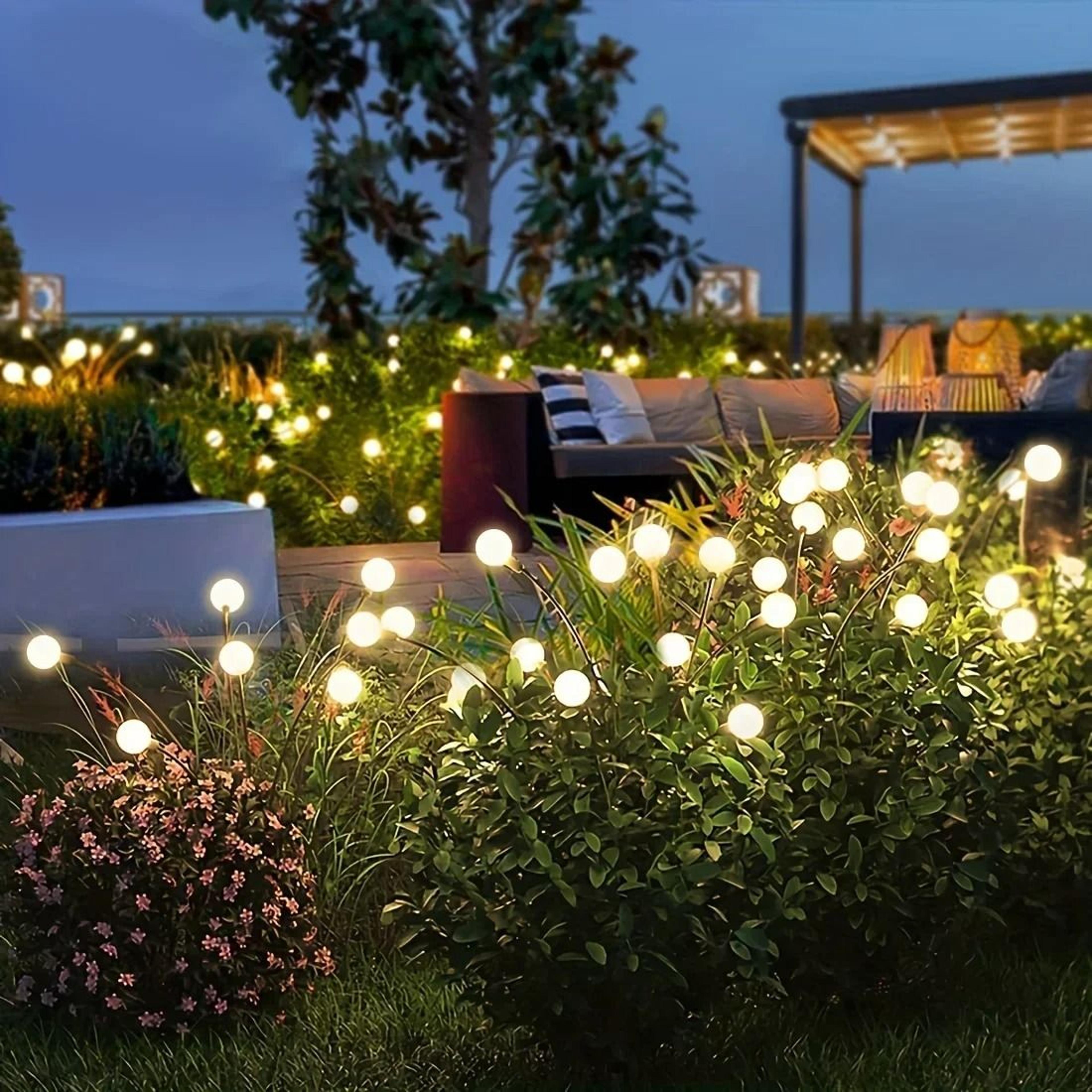 Solar Garden Firework Light Outdoor Waterproof Lawn Lamp 0
