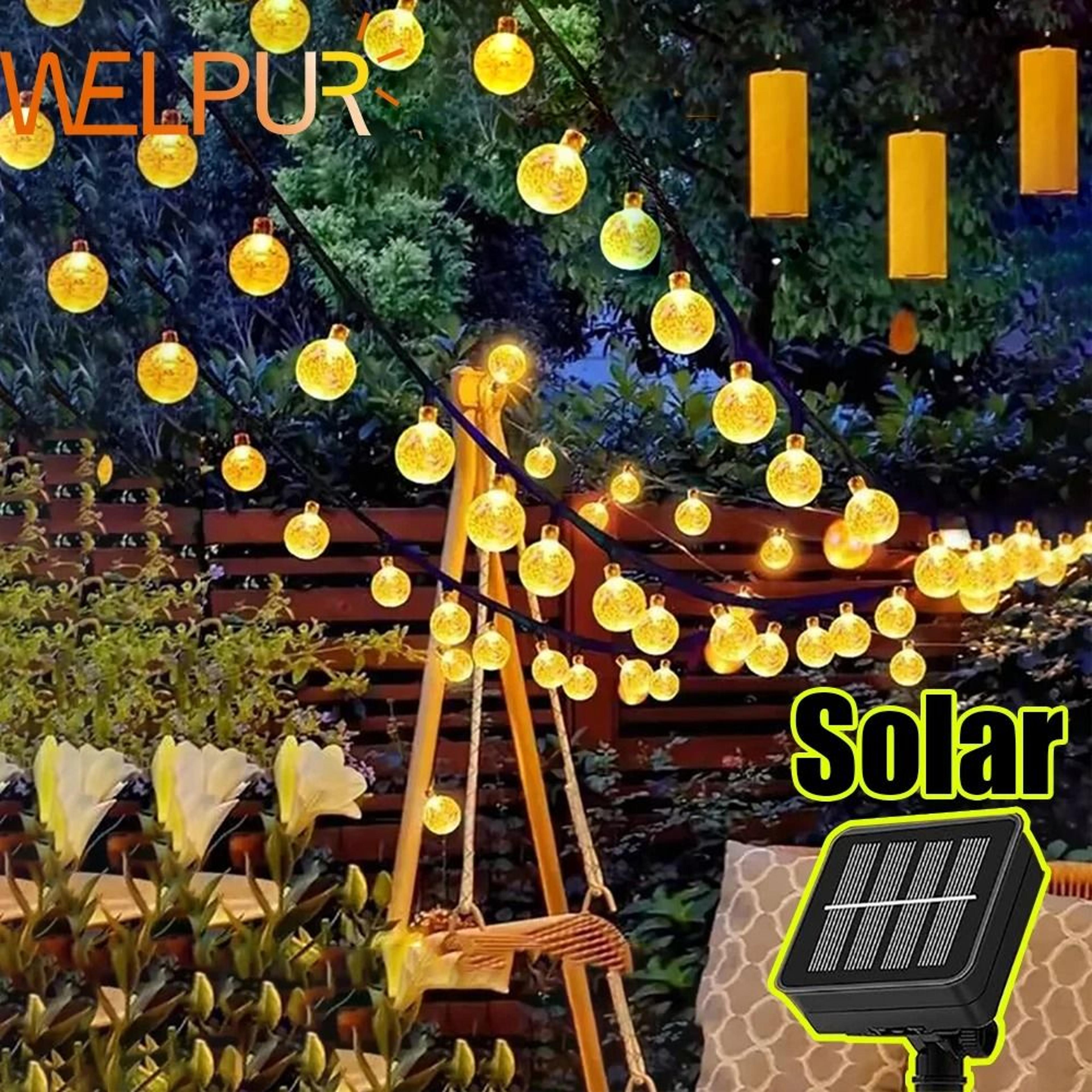 Solar String Lights Outdoor Bubble Ball Light 1