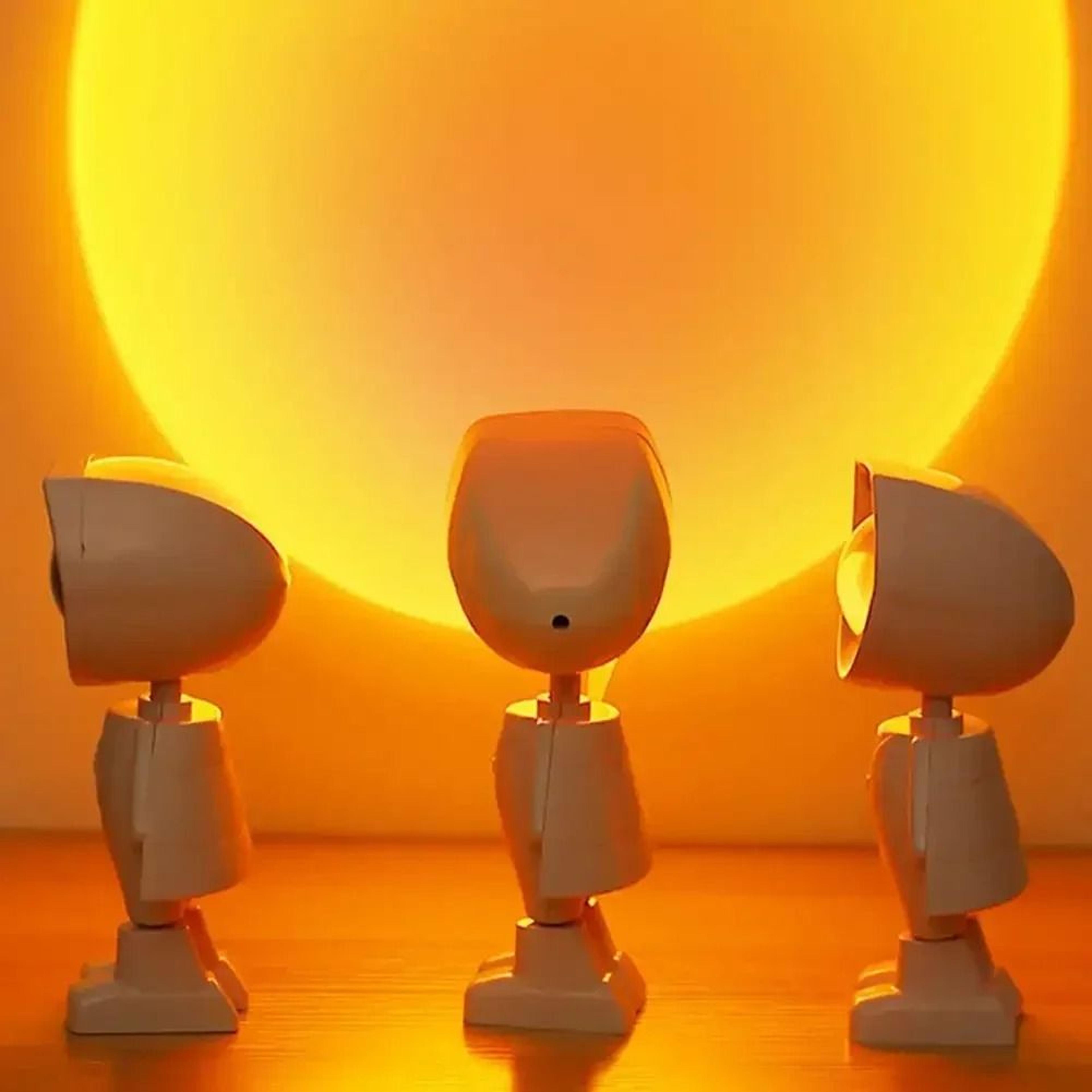 Rechargeable Astronaut Projection Lamp LED Rainbow Sunset Night Light 0