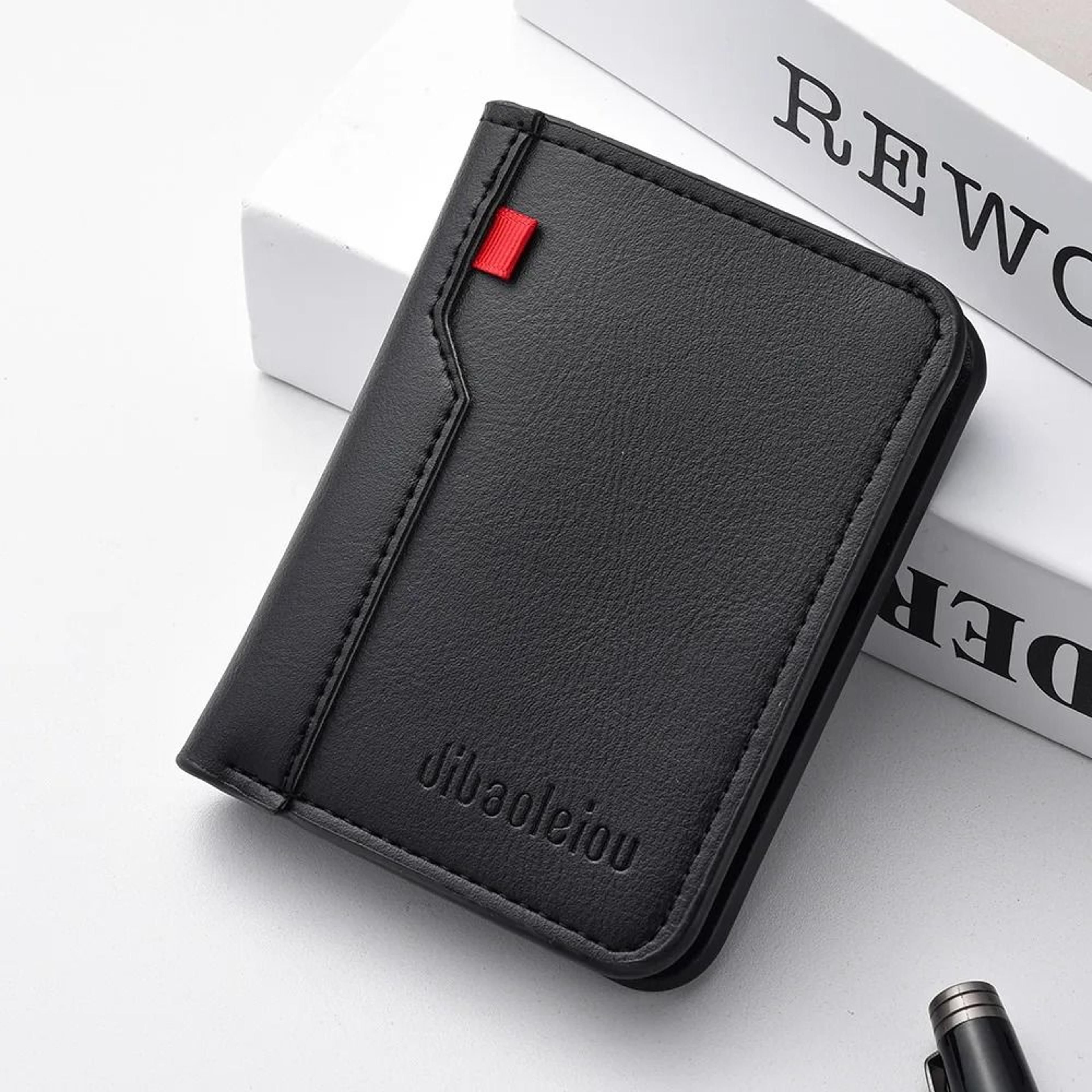 Ultra Thin PU Leather Card Wallet For Men  Soft Vertical Credit Card Holder 1