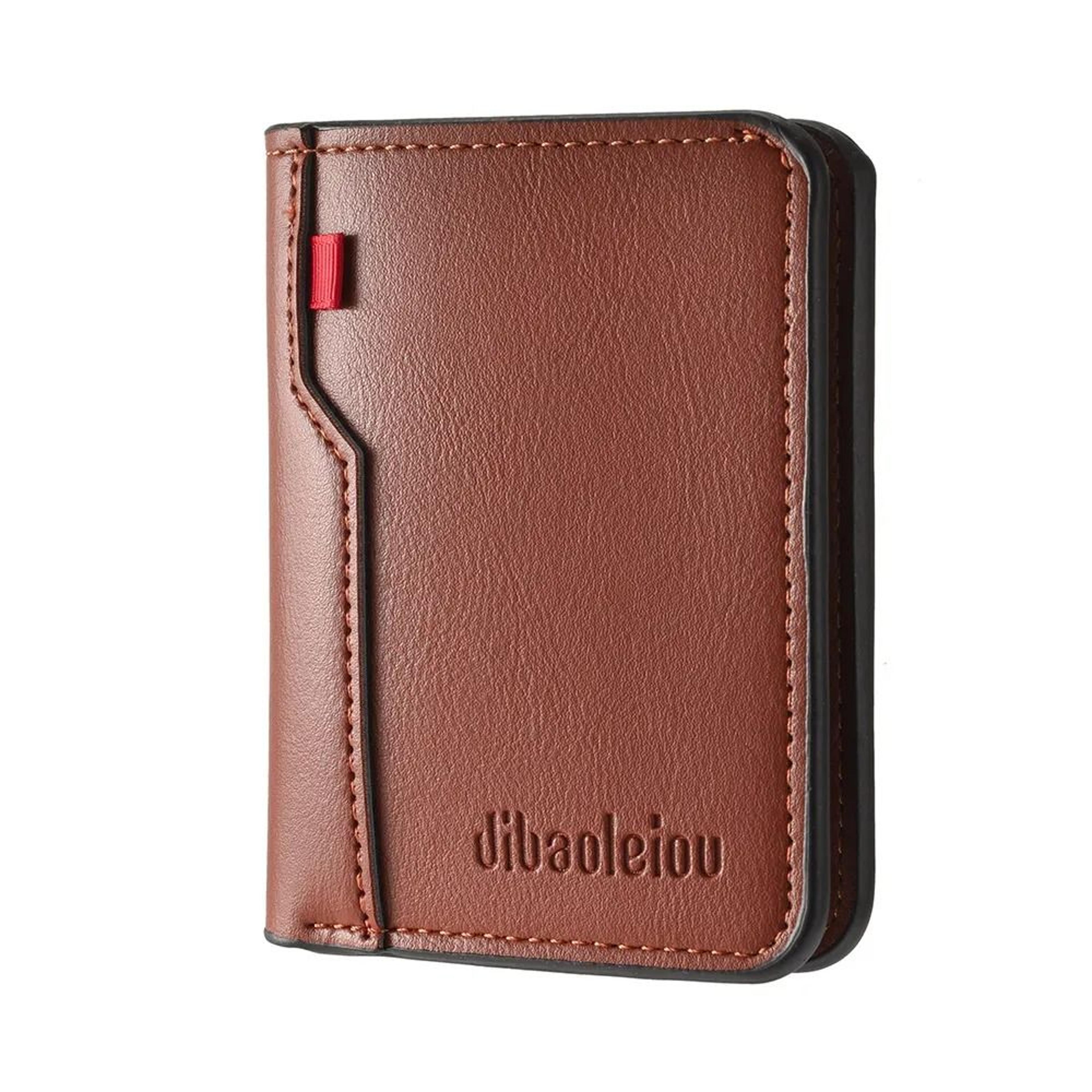 Ultra Thin PU Leather Card Wallet For Men  Soft Vertical Credit Card Holder 2