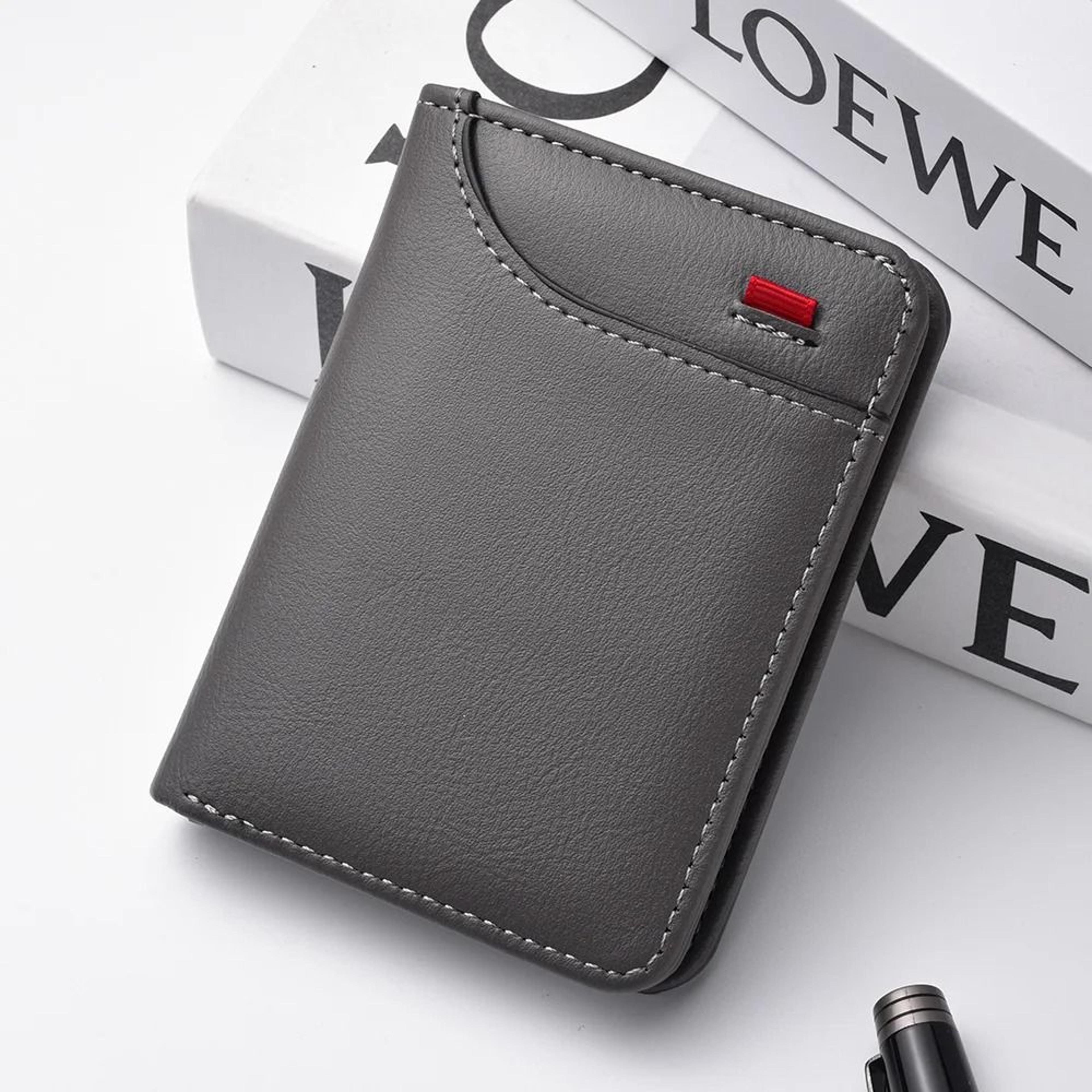 Ultra Thin PU Leather Card Wallet For Men  Soft Vertical Credit Card Holder 14