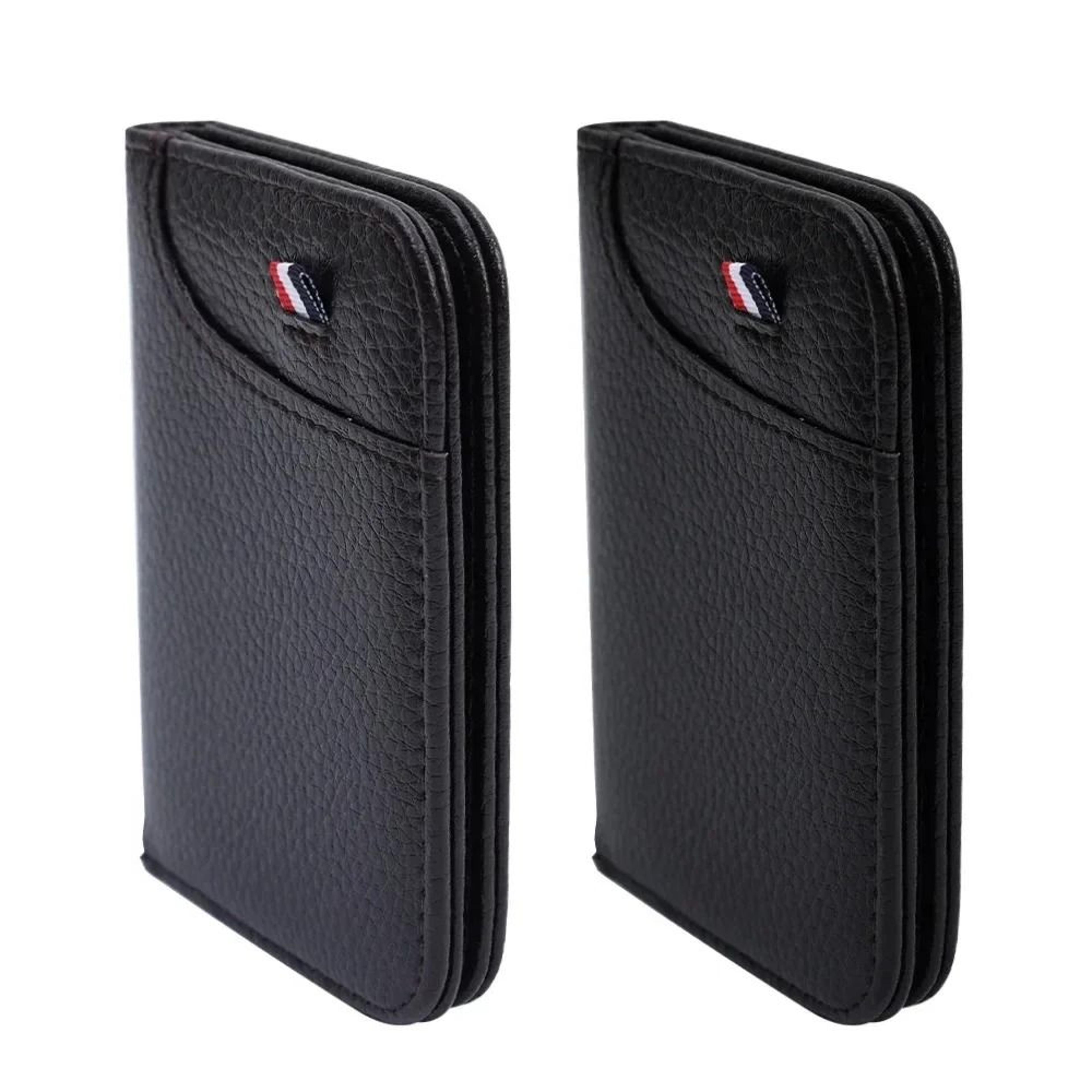Portable Super Slim PU Leather Wallet  Mini Credit Card Holder For Men 5
