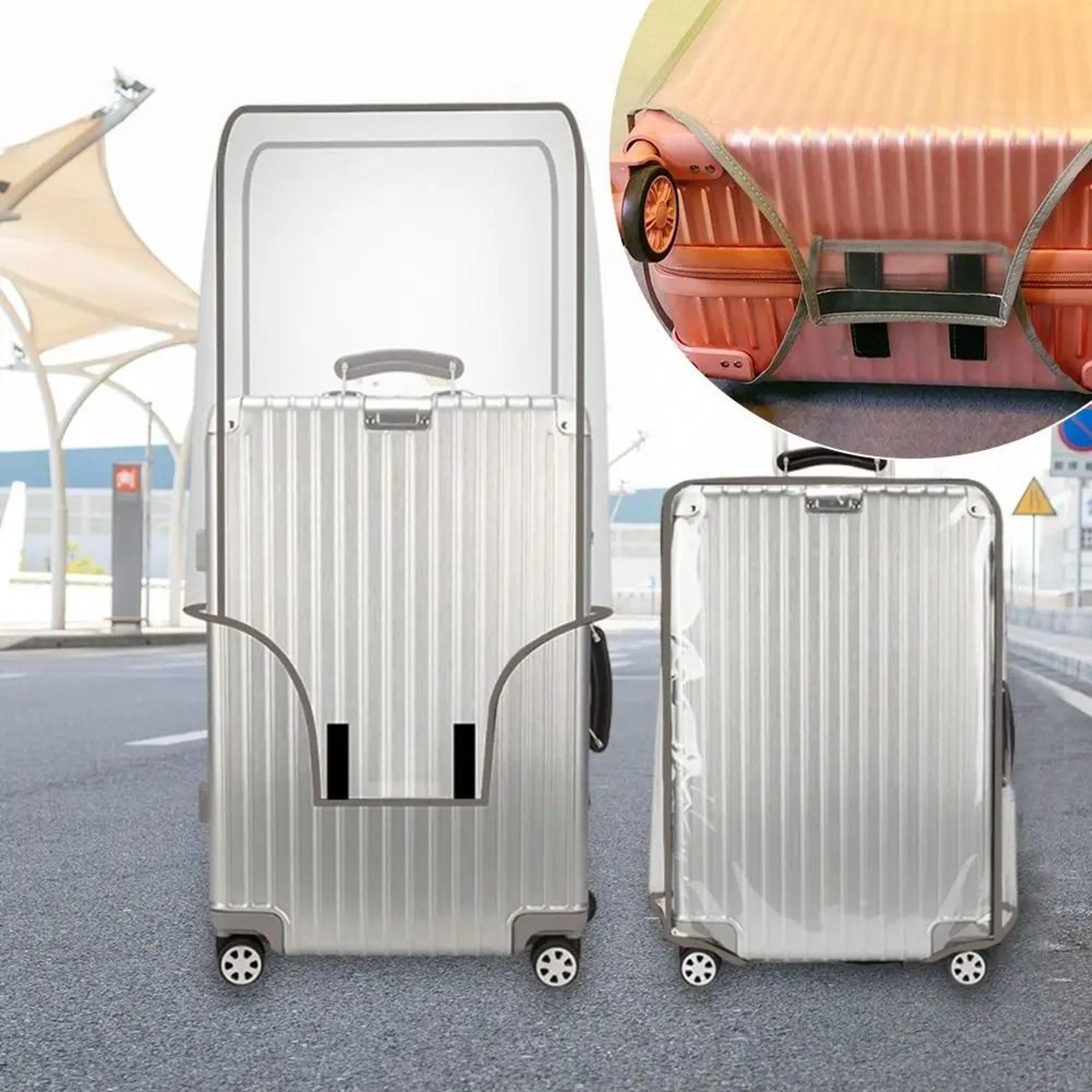 Transparent Travel Luggage Cover  Waterproof Dustproof PVC Suitcase Protector 0