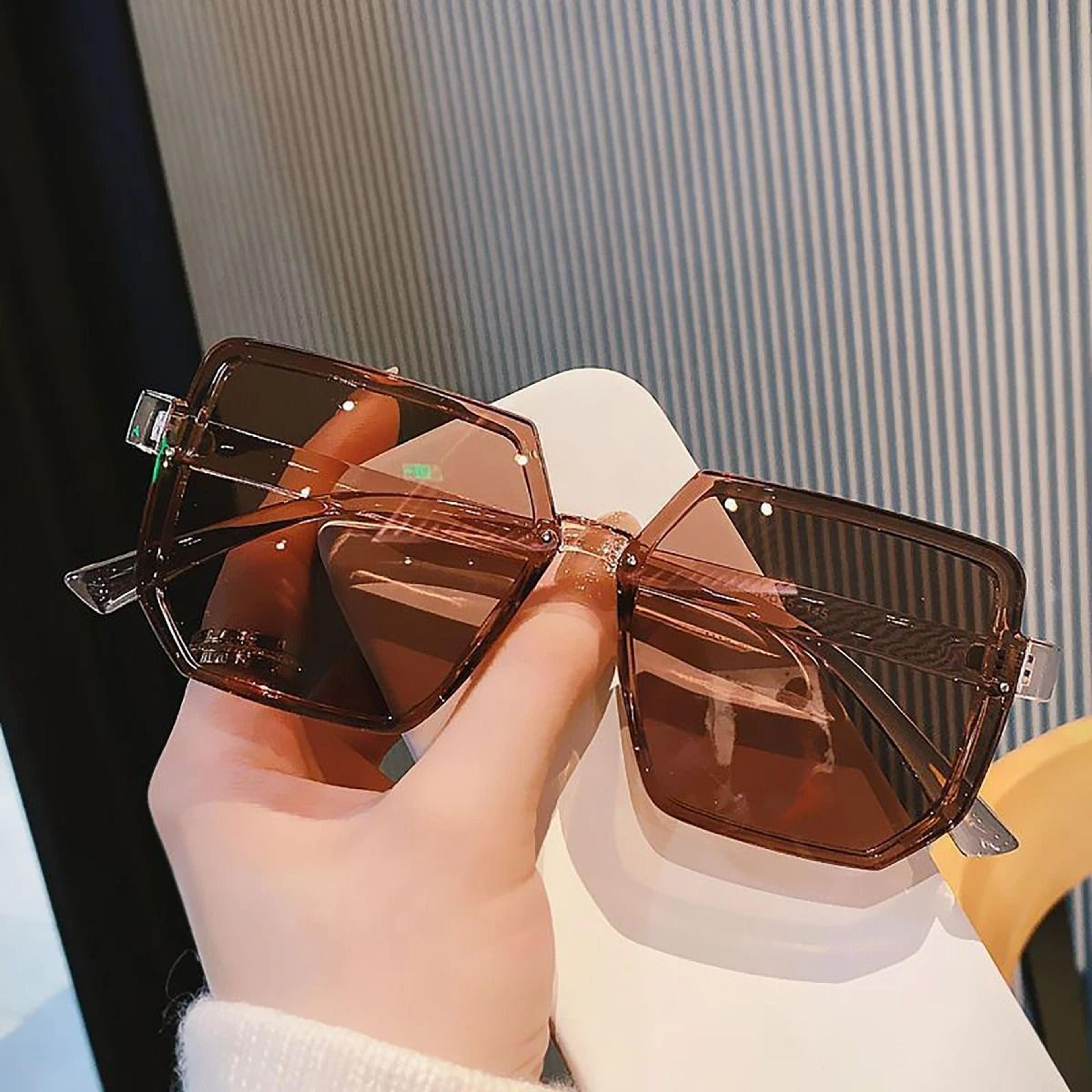 Big Frame Vintage Sunglasses For Men And Women  Retro Square UV Protection Eyewear 9