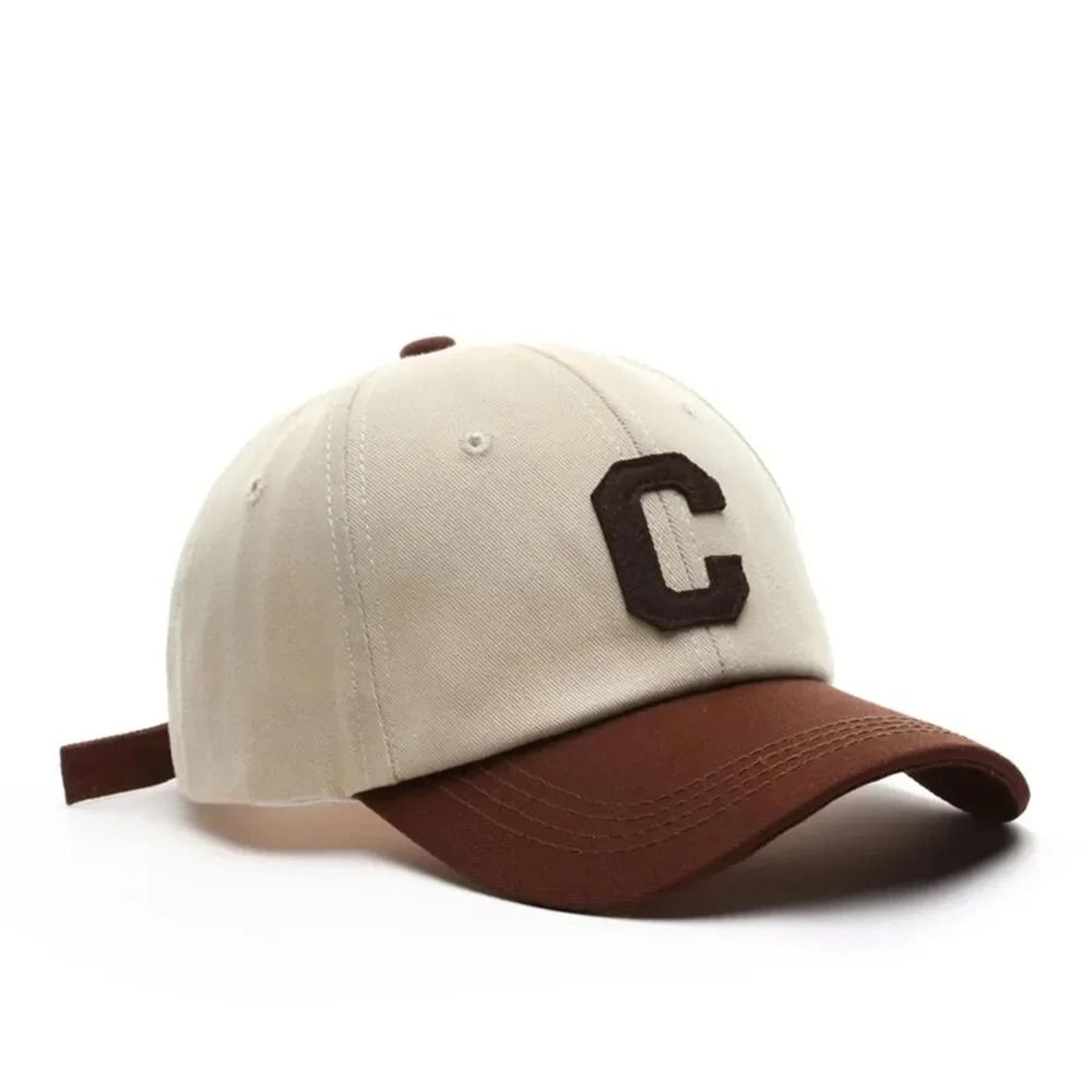 Color Block Letter C Baseball Cap  Adjustable Unisex Casual Hat 1