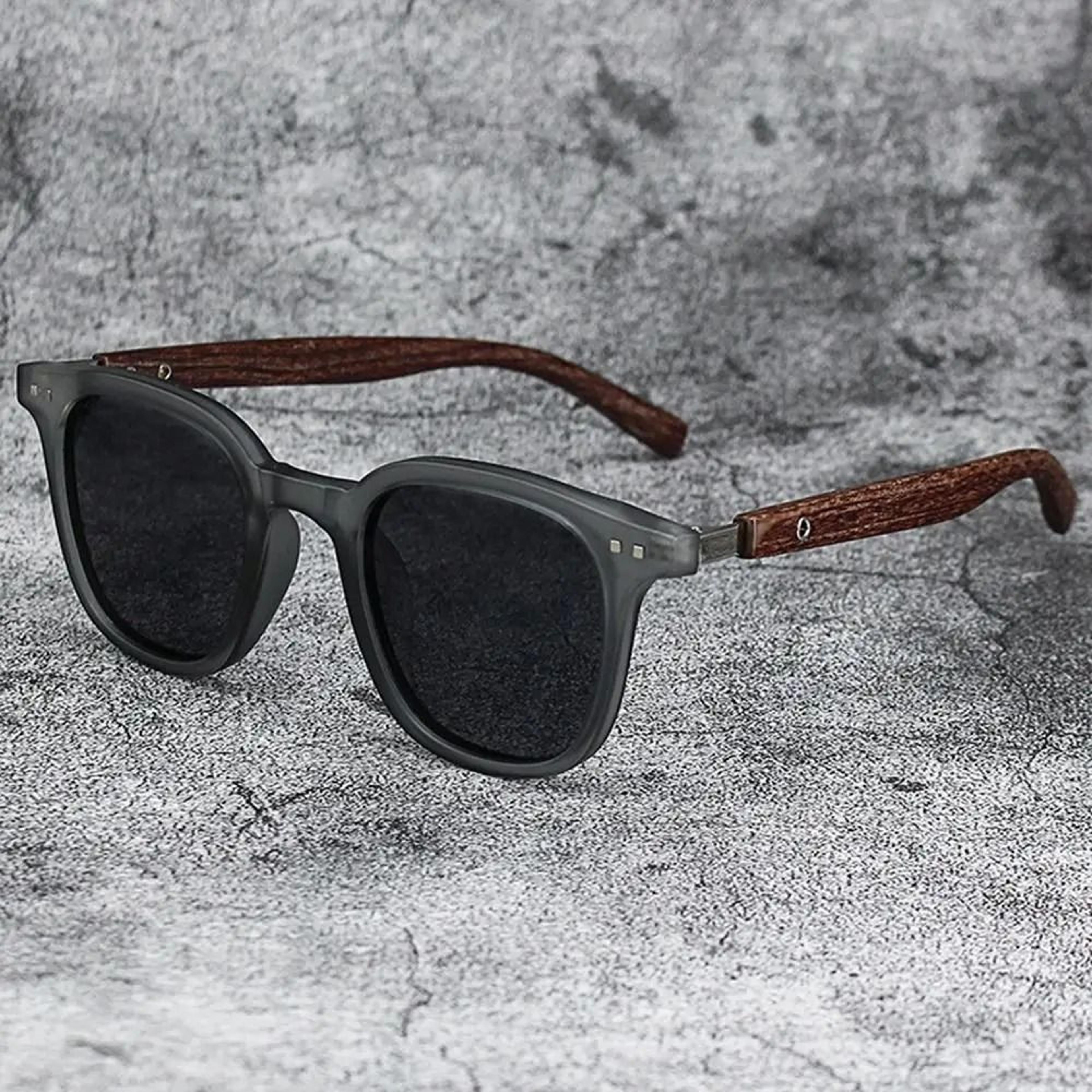 Wood Grain Retro Sunglasses For Men And Women 2