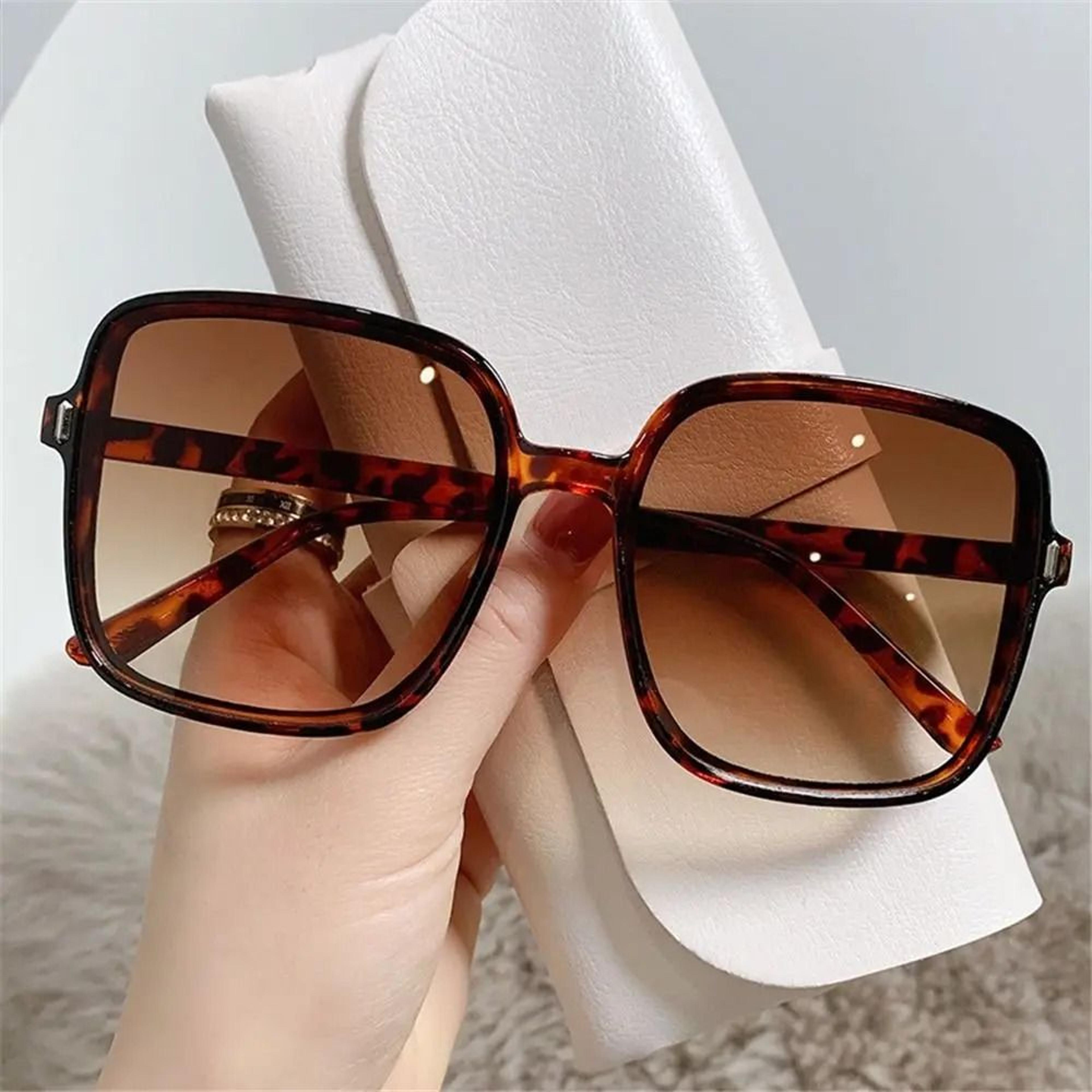 Oversized Vintage Square Sunglasses For Women With UV400 Protection 6