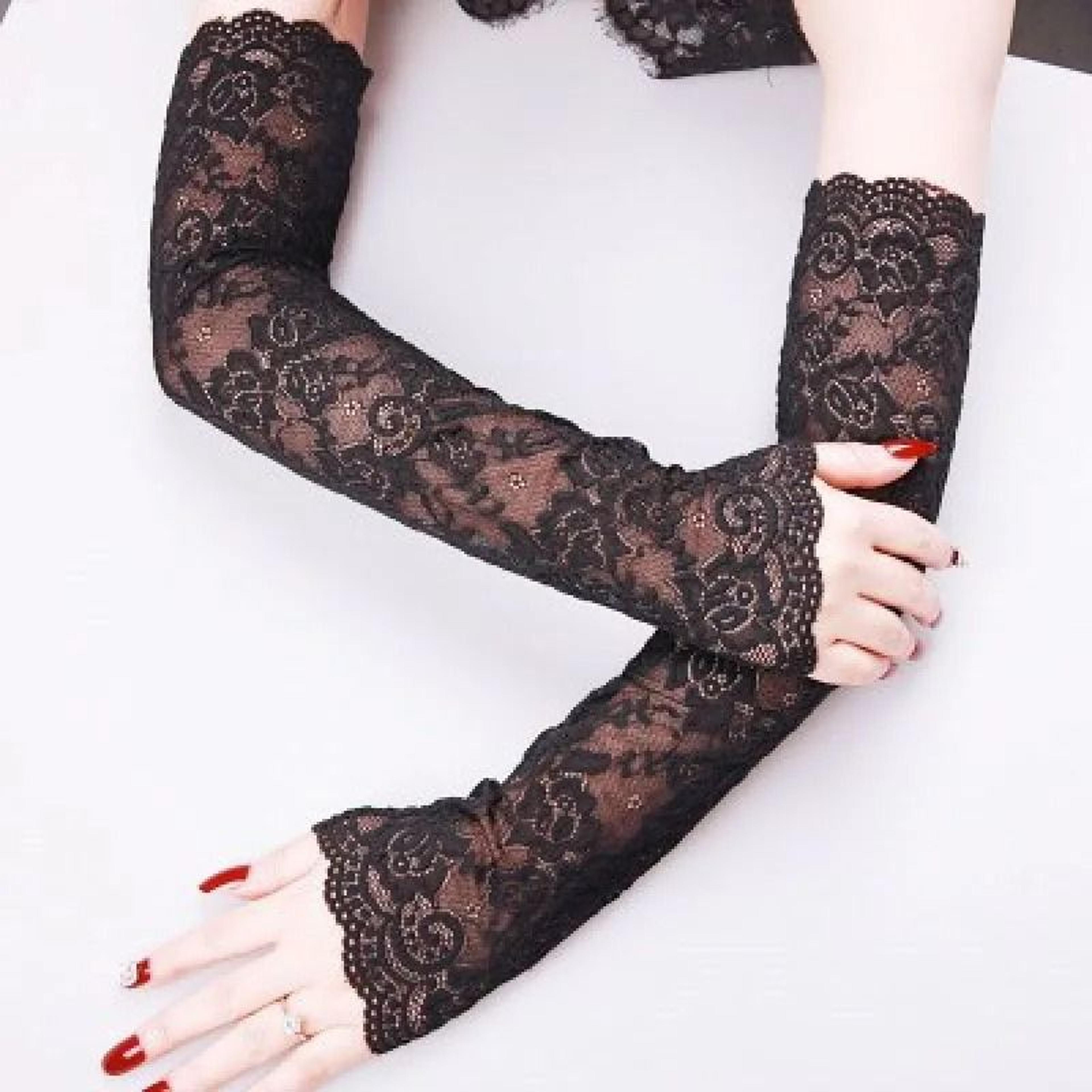 Summer Ice Silk Arm Sleeves For Women 5