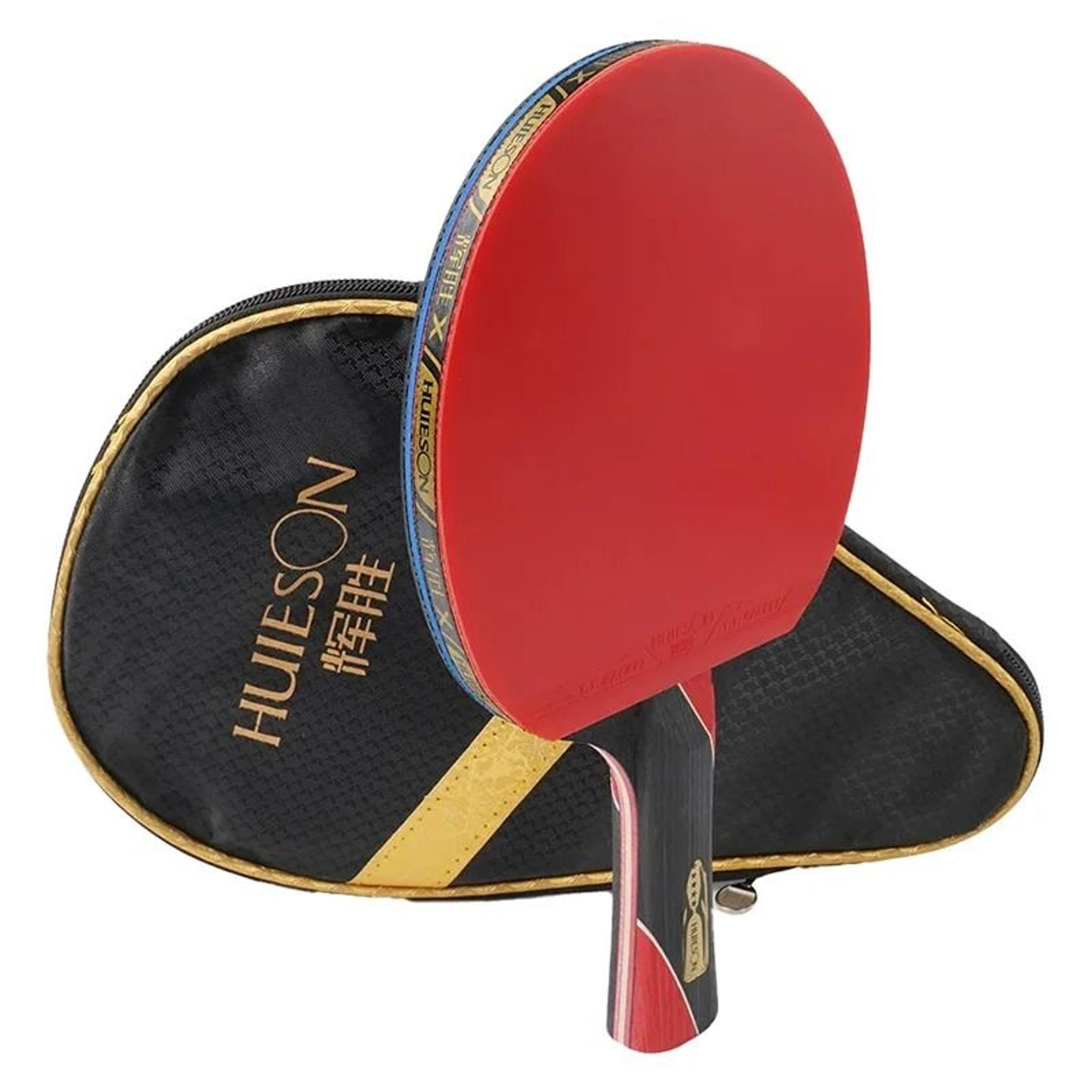 carbon table tennis racket with cover for training and competition