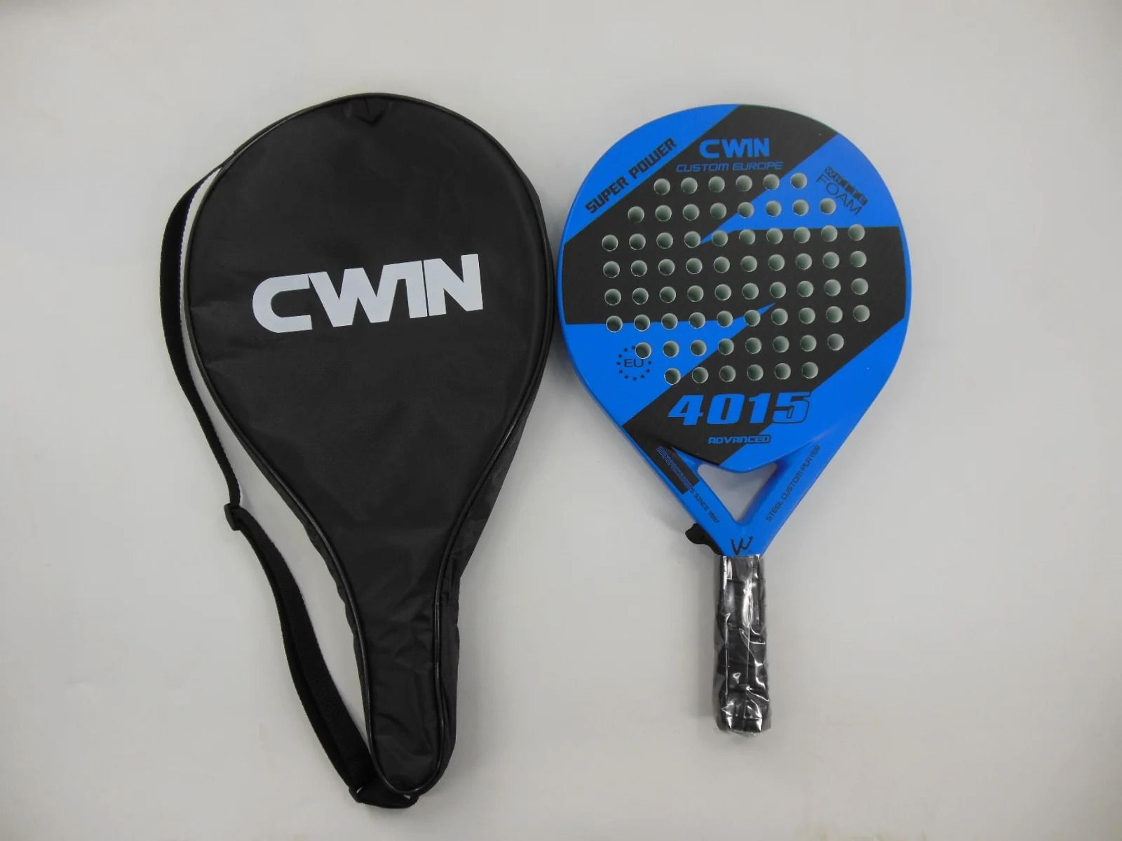 Blue And White Beach Style Carbon Padel Racket 4