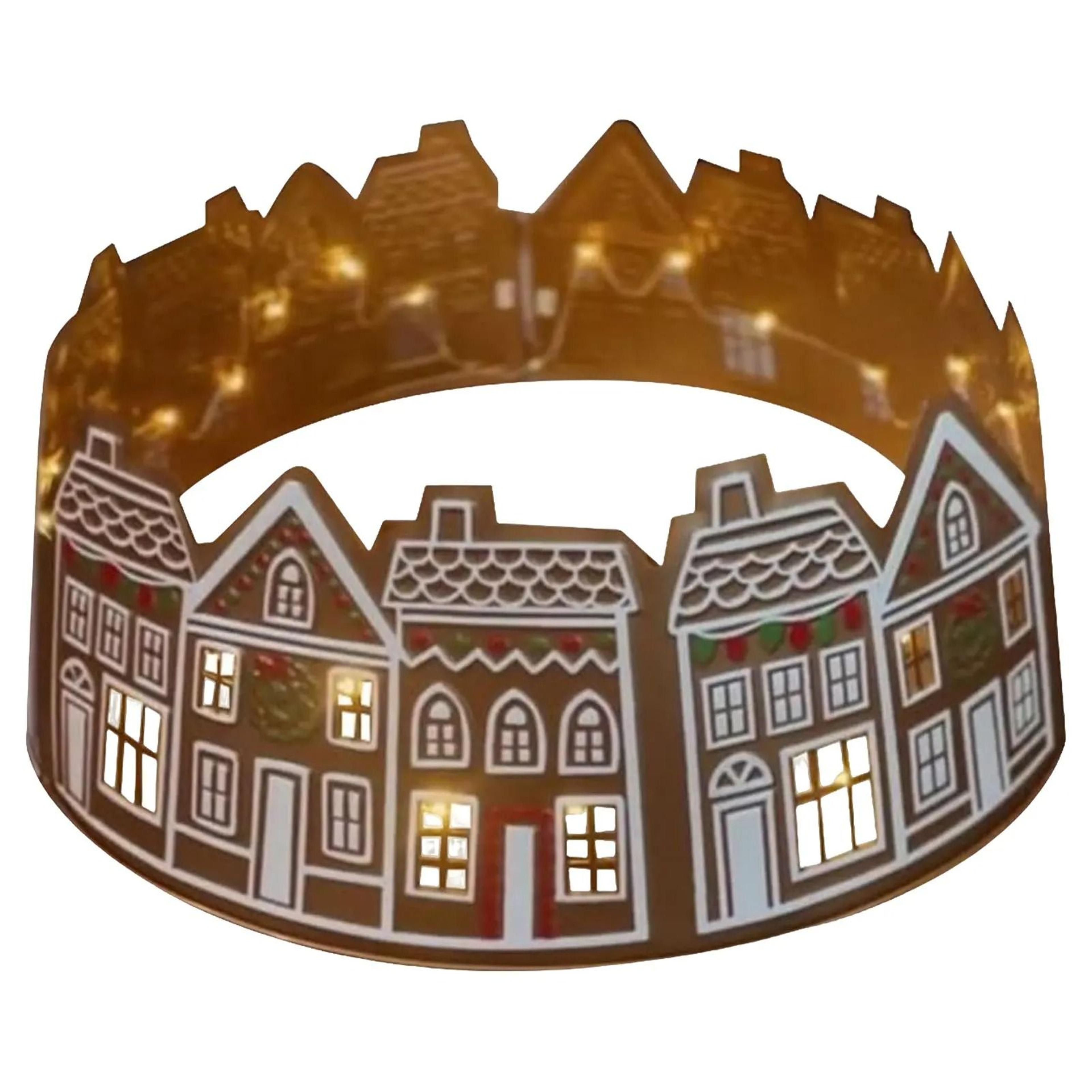 26 And 28 Inch LED Christmas Tree Collar PVC Tree Skirt Base Stand Holiday Decoration 7