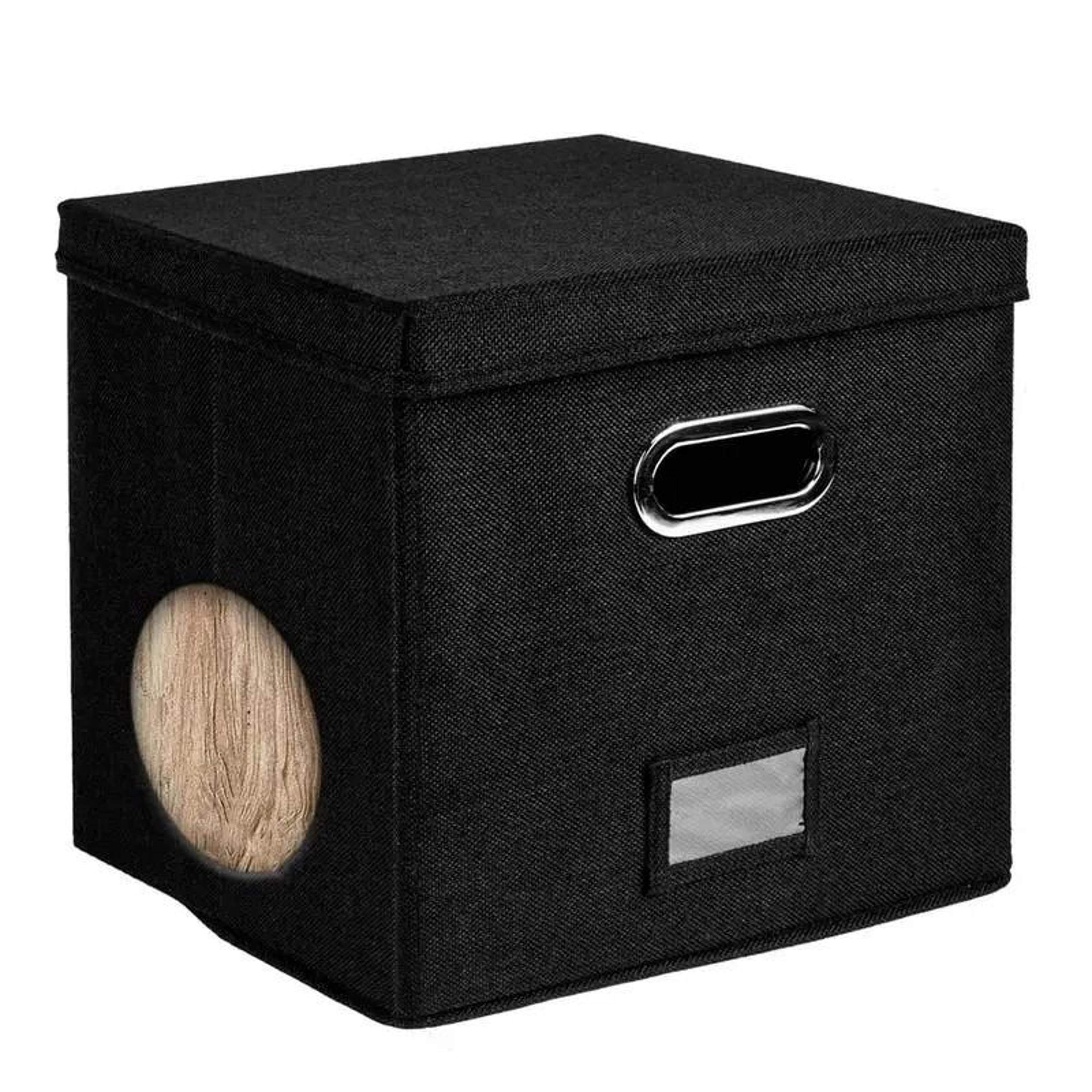 Vinyl Record Storage Box For 12Inch LP Albums With Lid And Handles 4