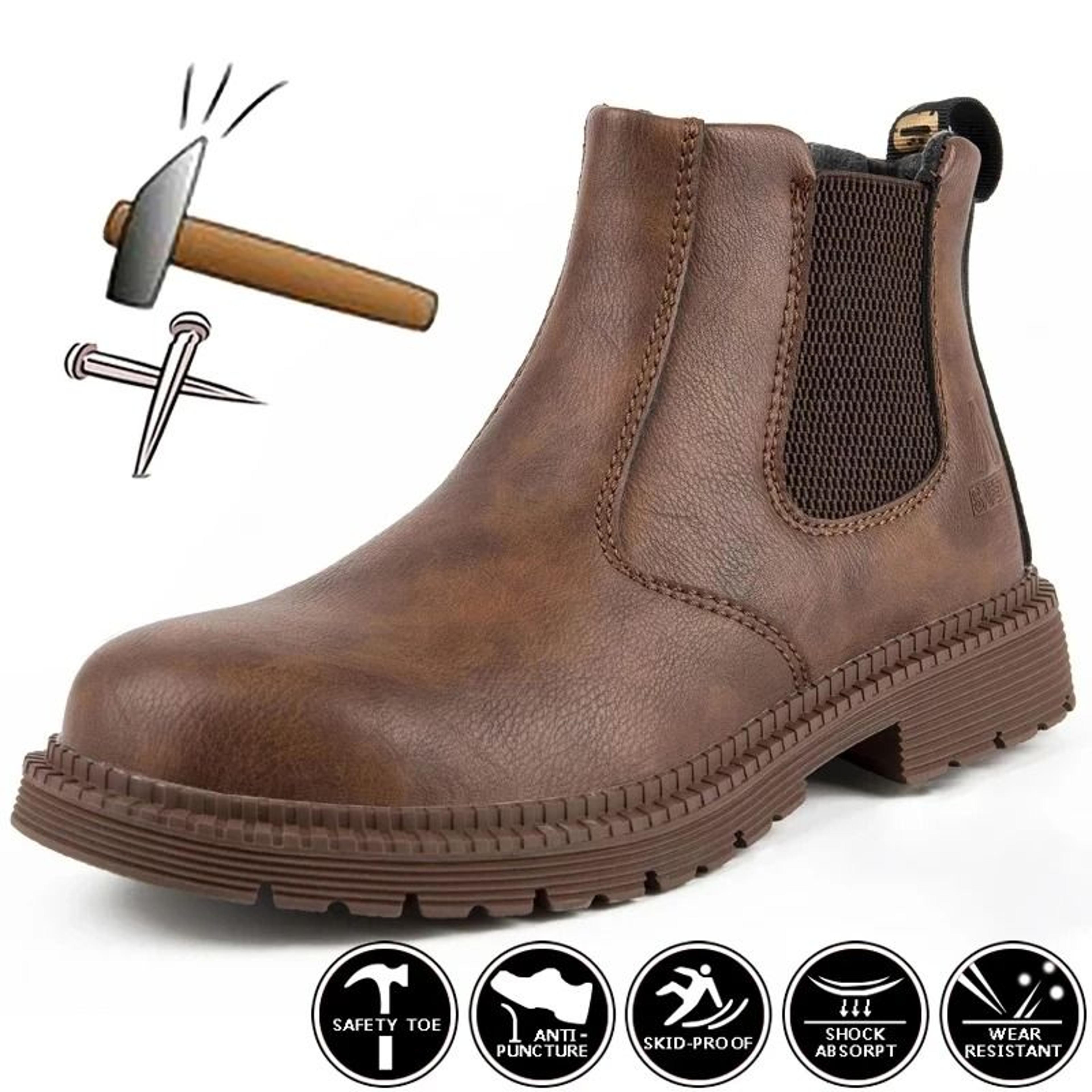 Men Waterproof Steel Toe Work Safety Boots 1